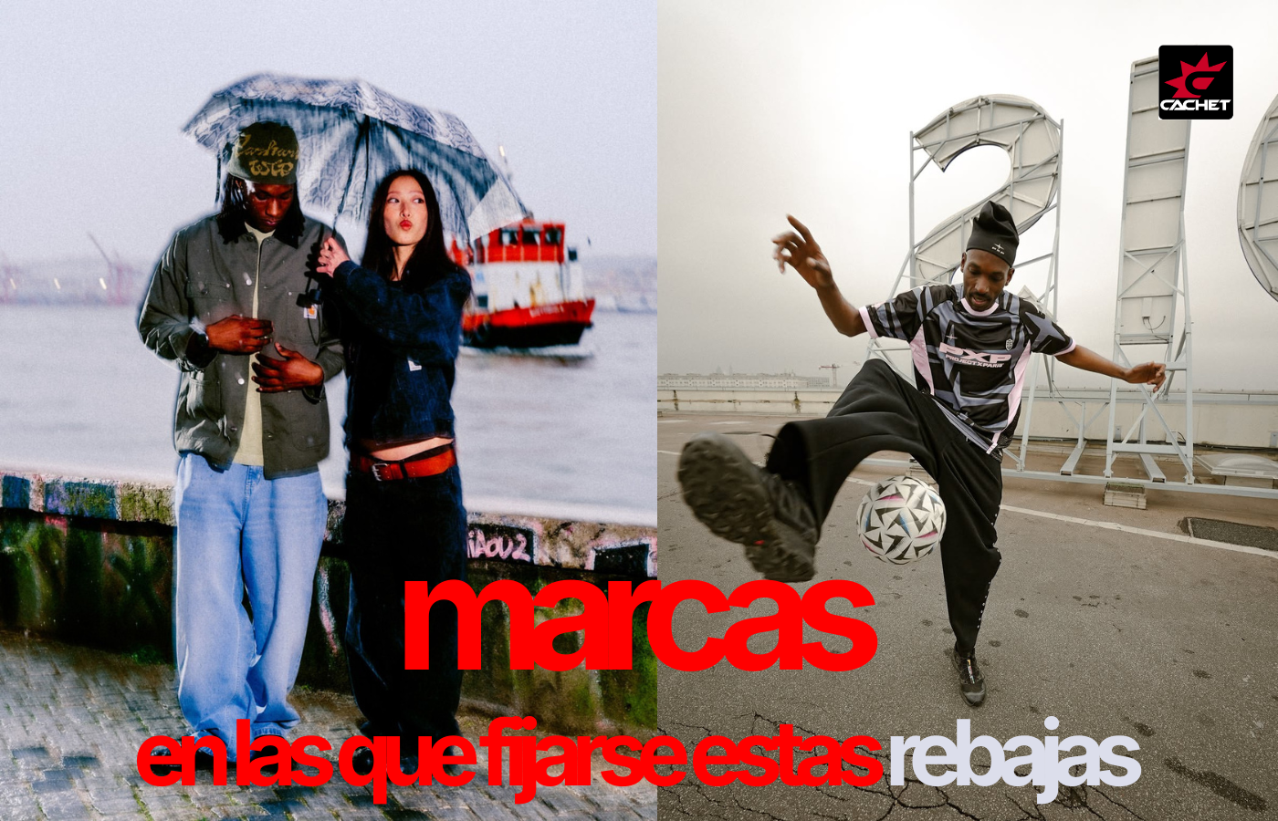 Prendas de streetwear rebajadas de marcas como Carhartt WIP Vans y Fred Perry