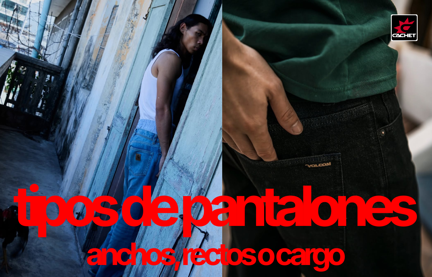 Cómo elegir pantalones anchos, rectos o cargo según tu estilo