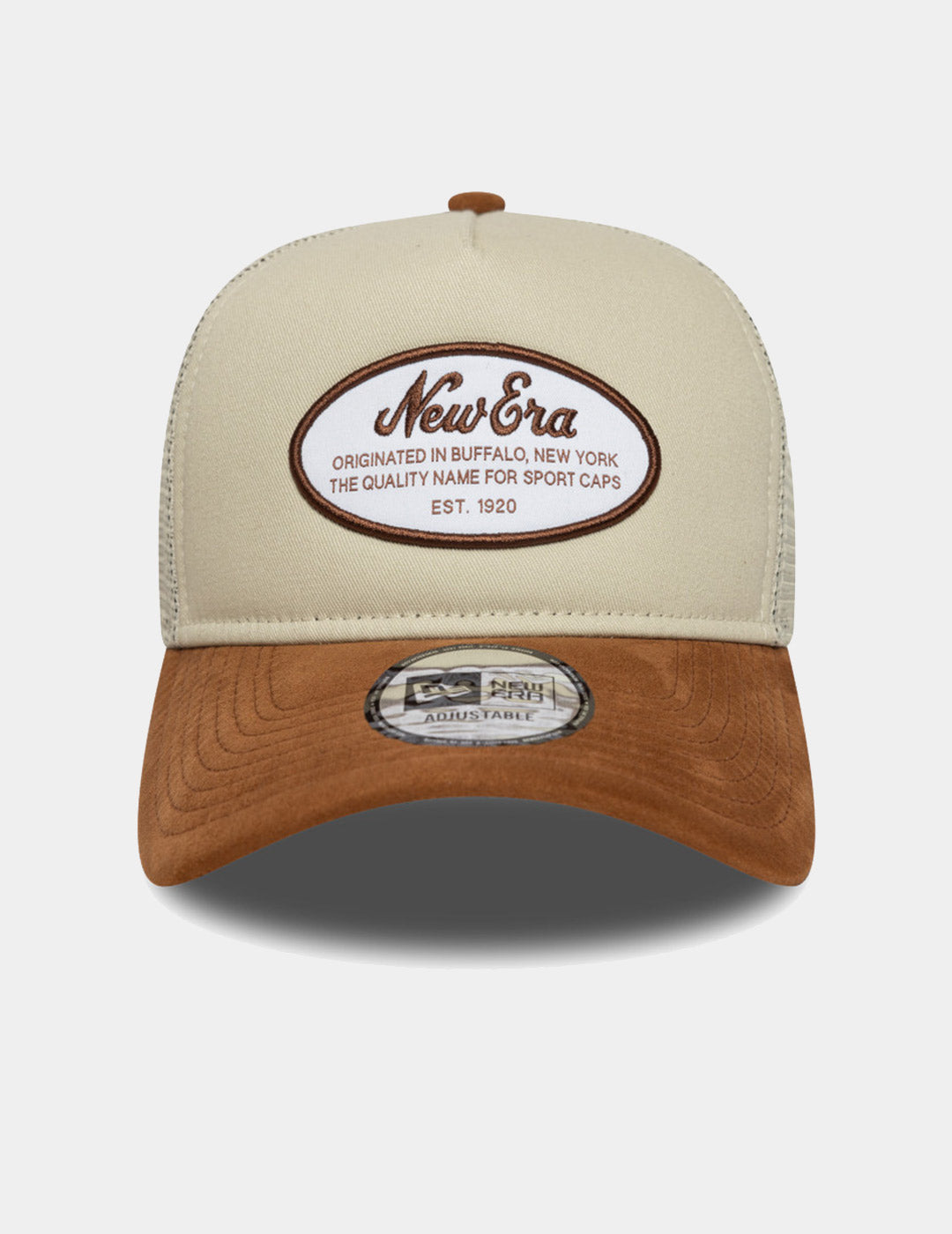 Gorra NEW ERA OVAL PATCH SUEDE TRUCKER NEWERA - Light Beige