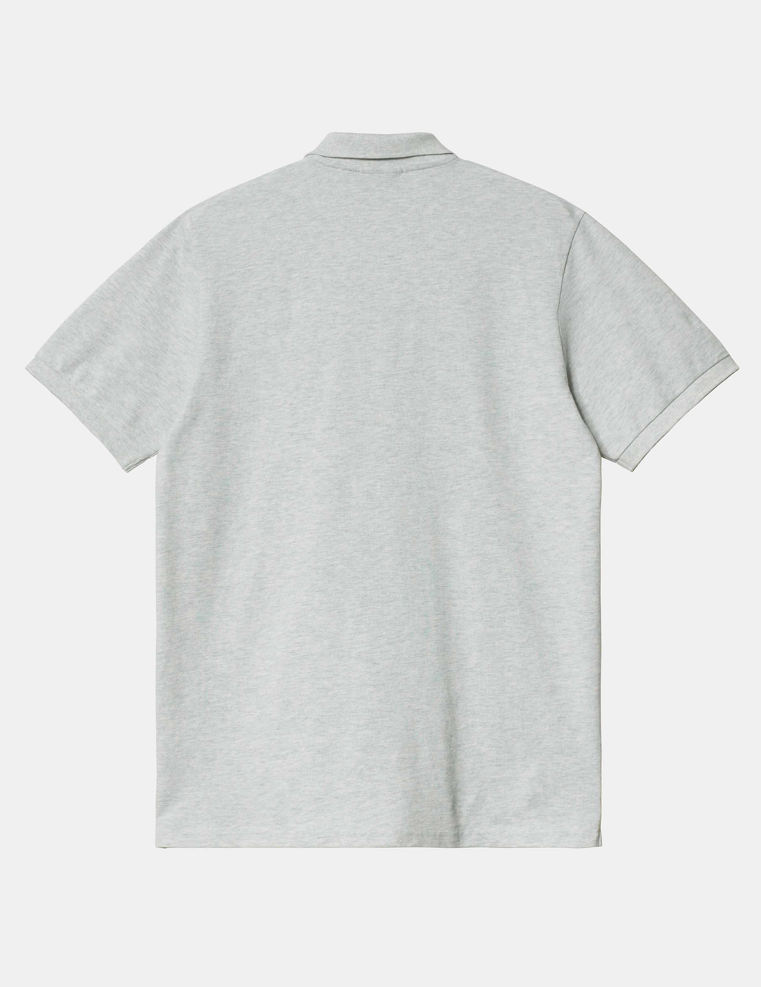 Polo CARHARTT WIP CHASE PIQUE - Ash Heather / Gold