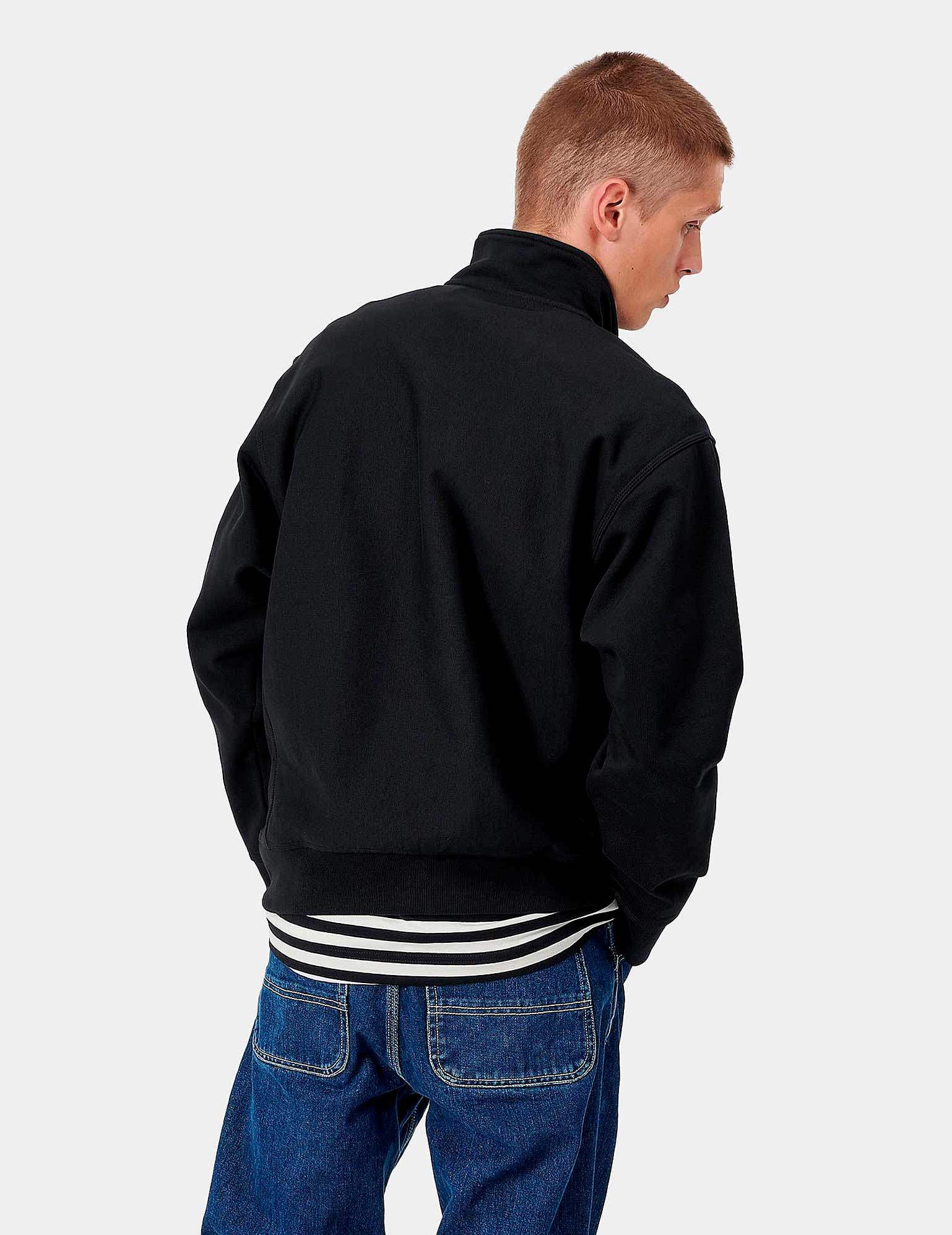 Sudadera HALF ZIP AMERICAN SCRIPT - Black