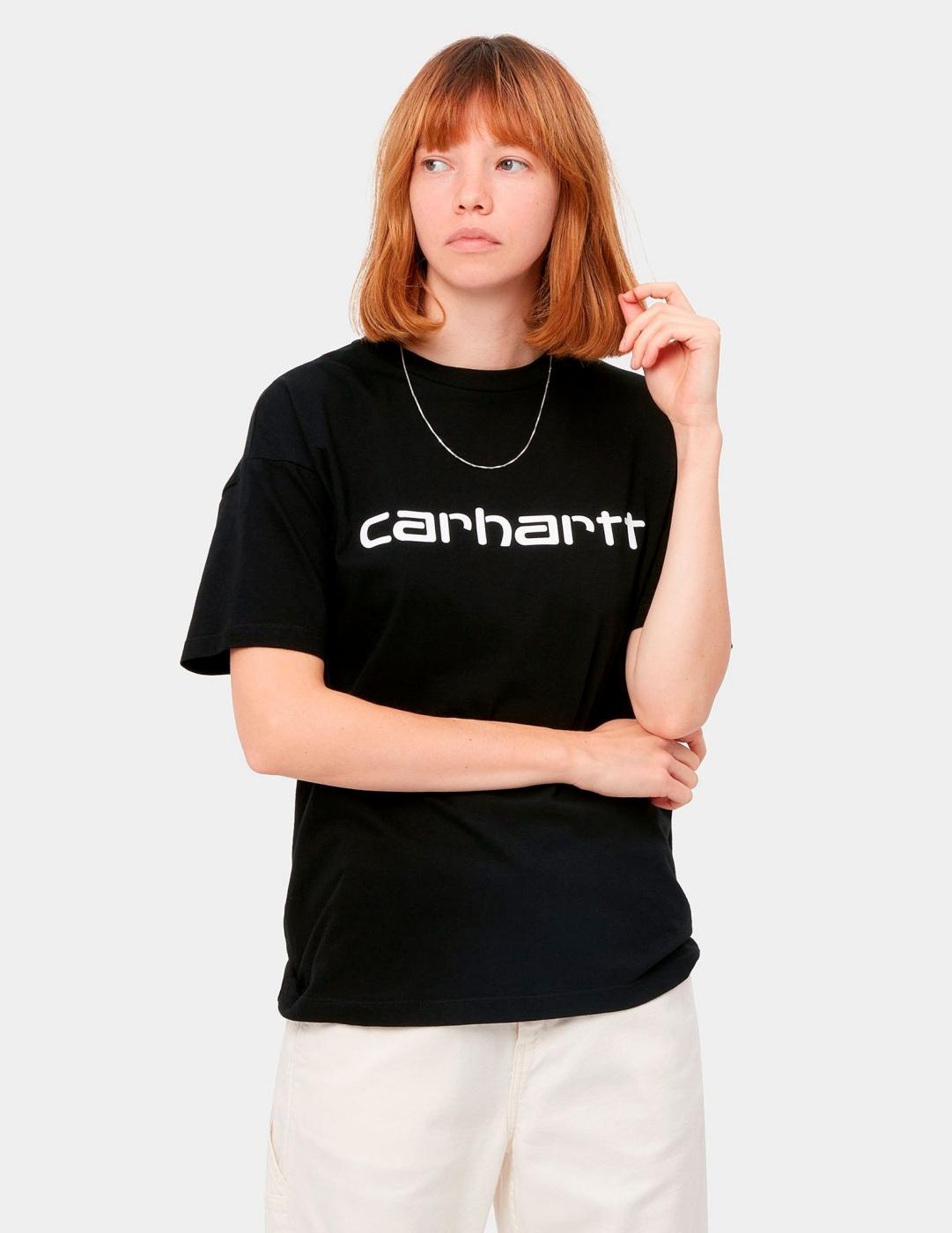 Camiseta CARHARTT WIP W' SCRIPT- Black / White