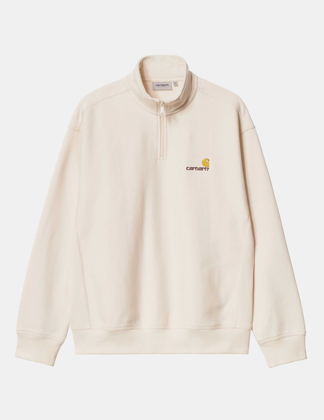 Sudadera HALF ZIP AMERICAN SCRIPT - Natural