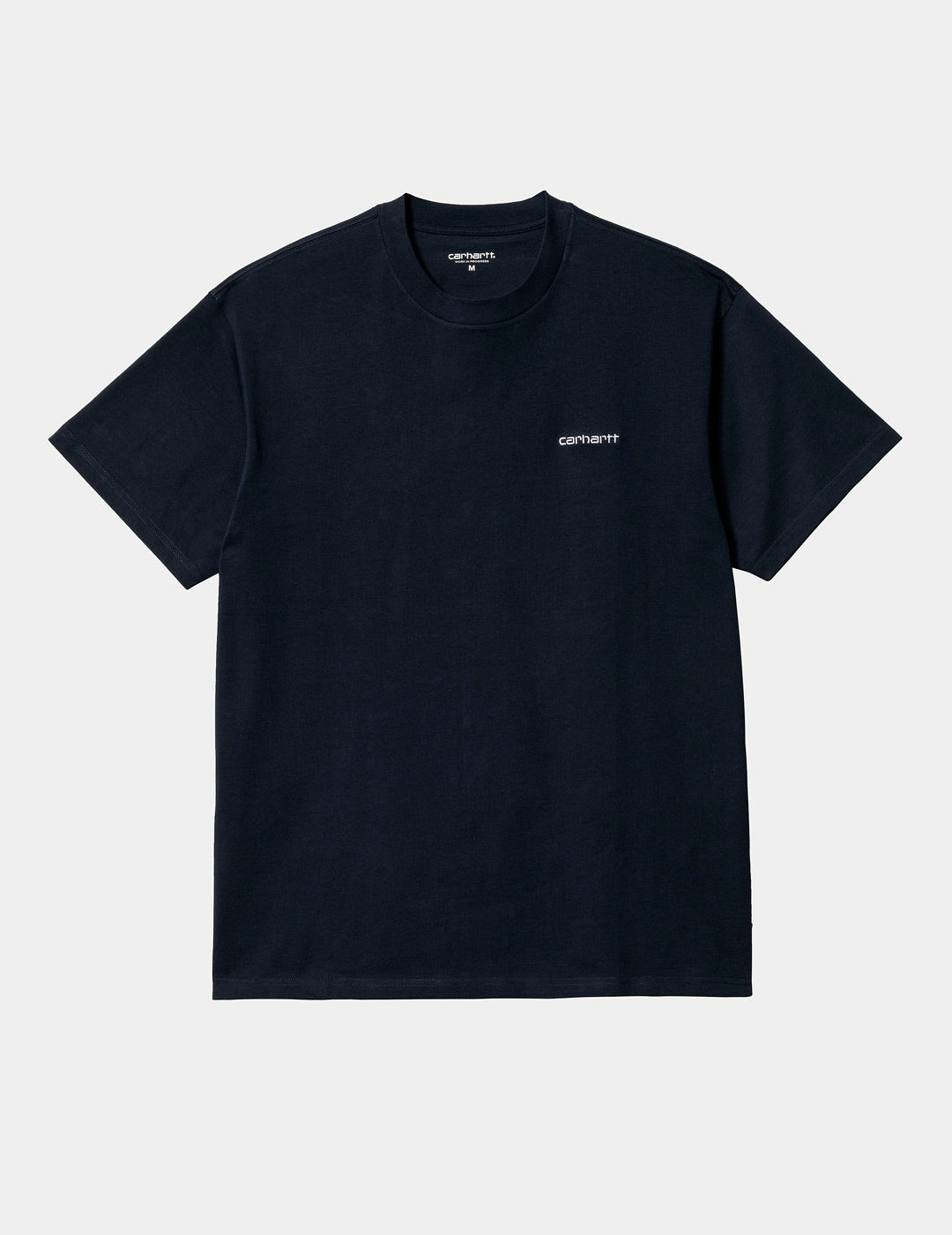 Camiseta CARHARTT WIP SCRIPT EMBROIDERY - Atom Blue / White
