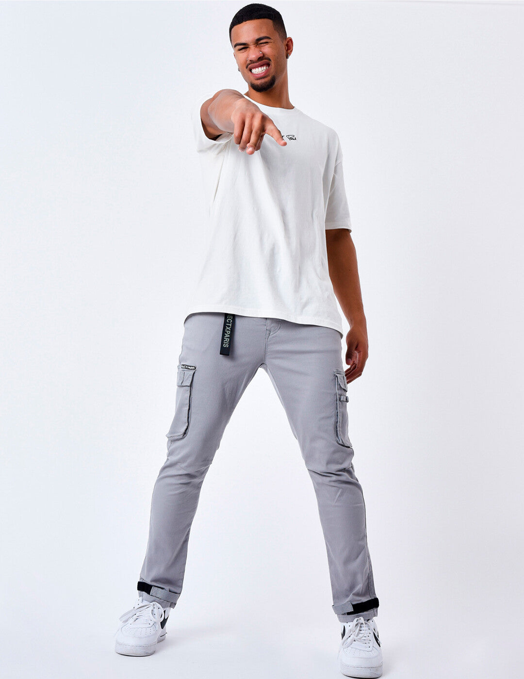 Pantalón PROJECT x PARIS 1990006 CARGO VELCRO - Gris