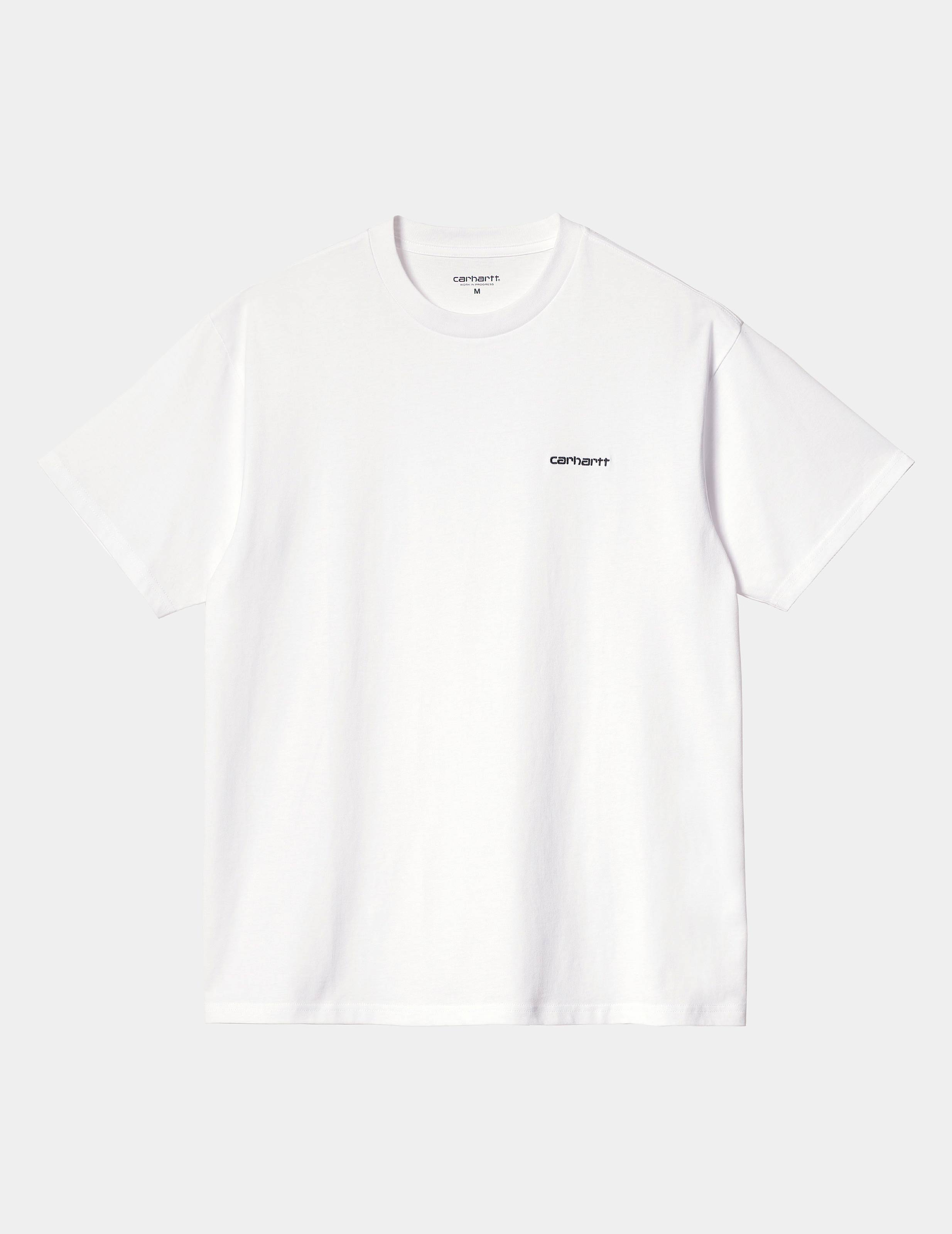 Camiseta CARHARTT WIP SCRIPT EMBROIDERY - White/Black