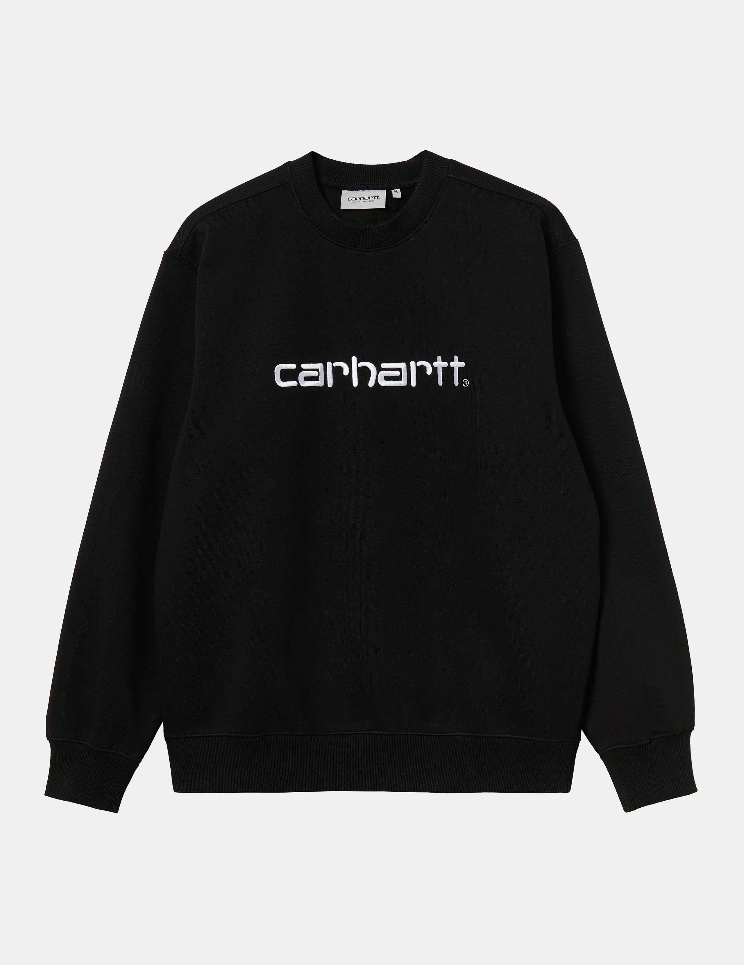 Sudadera Crew CARHARTT SWEAT - Black / White