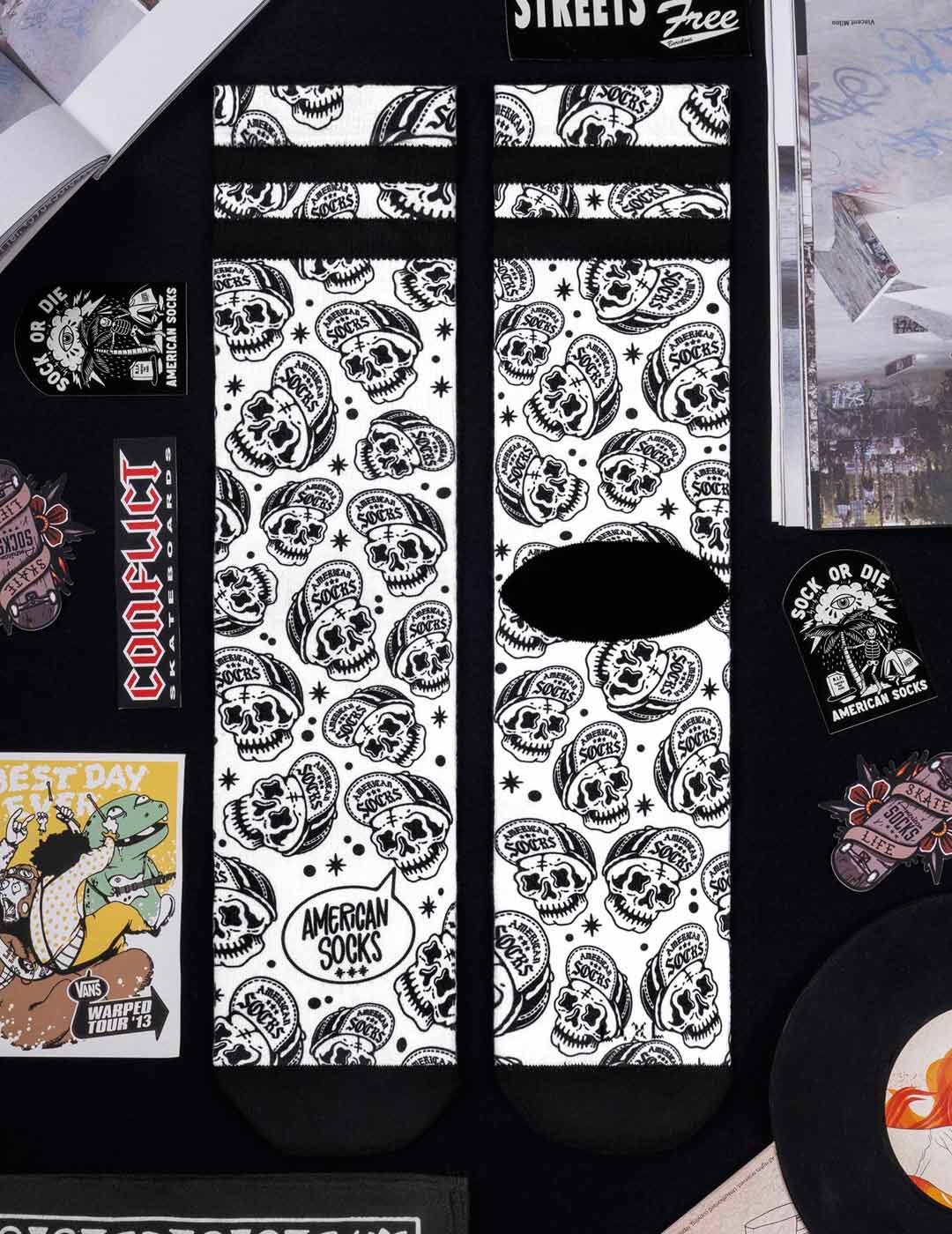 Calcetines AMERICAN SOCKS MID HIGH - Skater Skull 22