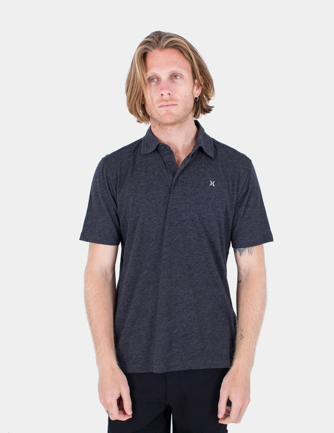 Polo HURLEY ACE VISTA - Black Heather