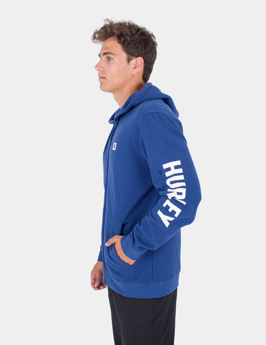 Sudadera Capucha Abierta HURLEY ICON BOXED - Blue Void