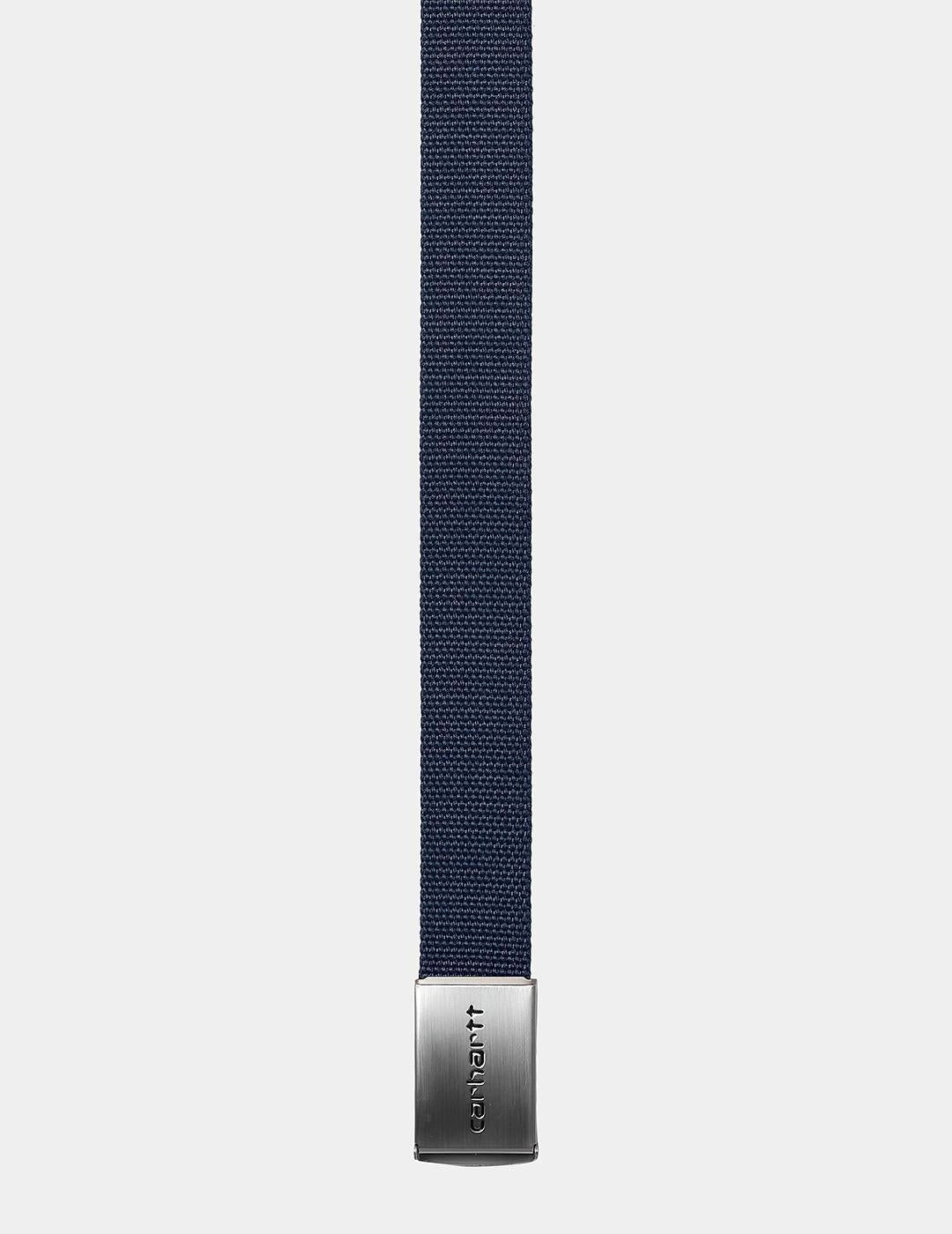 Cinturón CARHARTT WIP CLIP CHROME - Air Force Blue