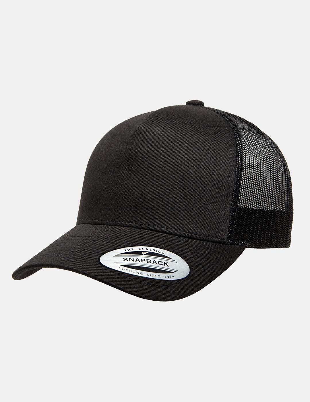 Gorra FLEXFIT 5-PANEL RETRO TRUCKER - Black