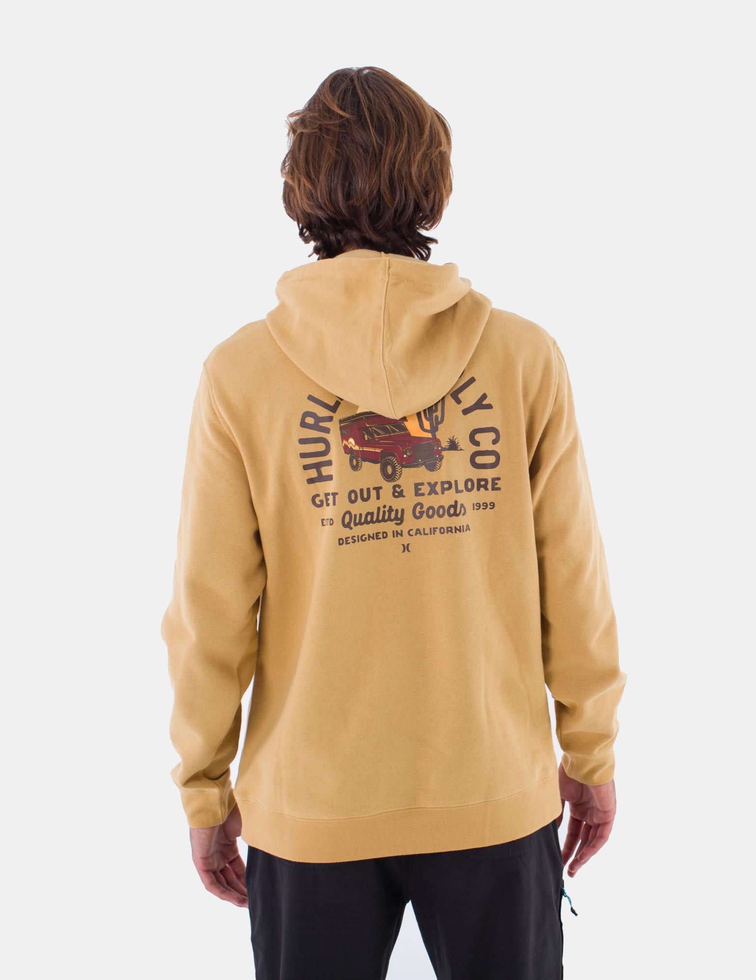 Sudadera HURLEY Capucha DESERTED - Pebble