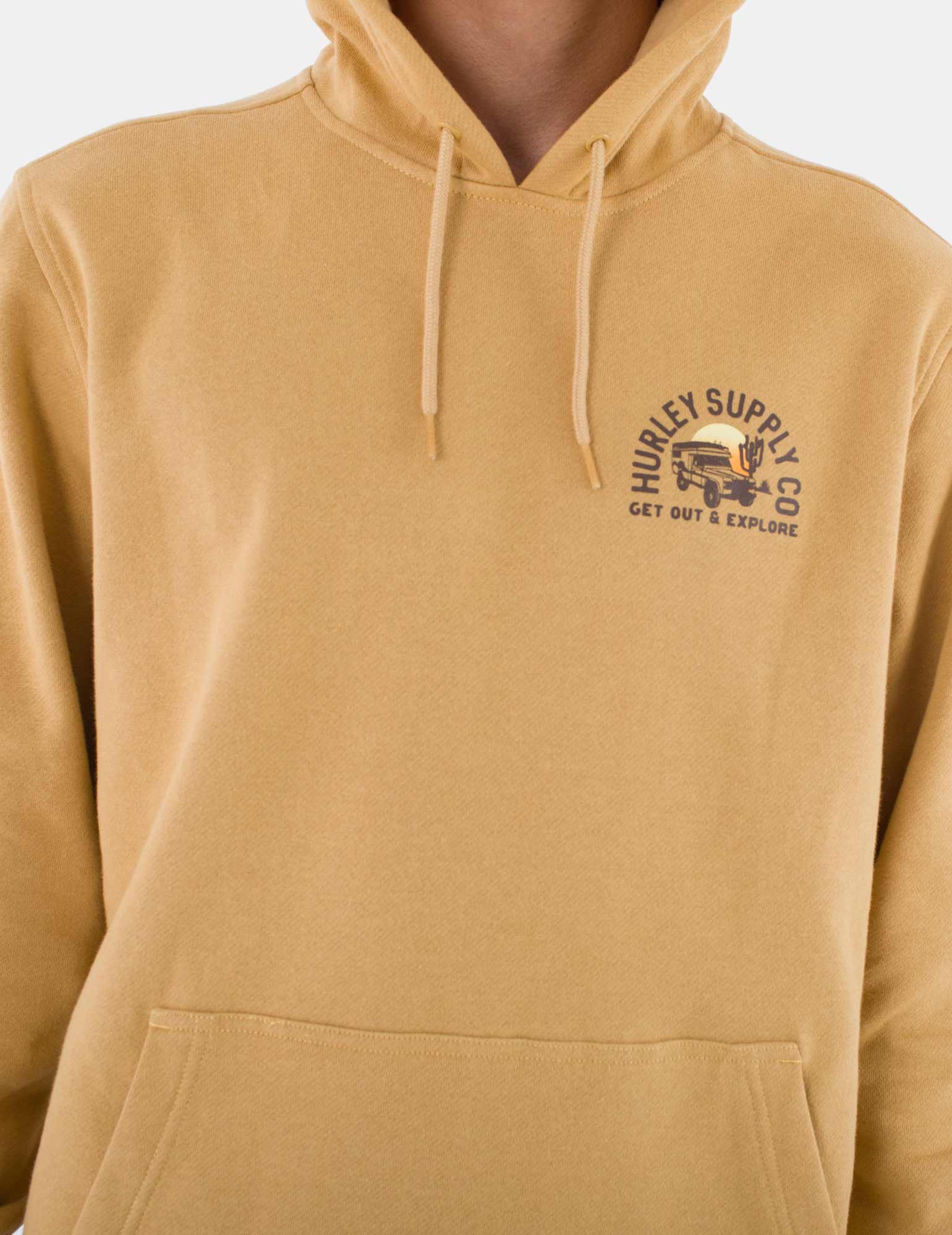 Sudadera HURLEY Capucha DESERTED - Pebble