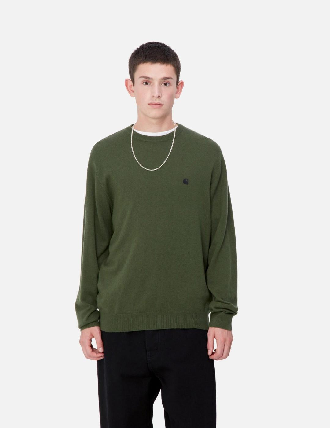 Jersey CARHARTT WIP MADISON - Tarragon / Black