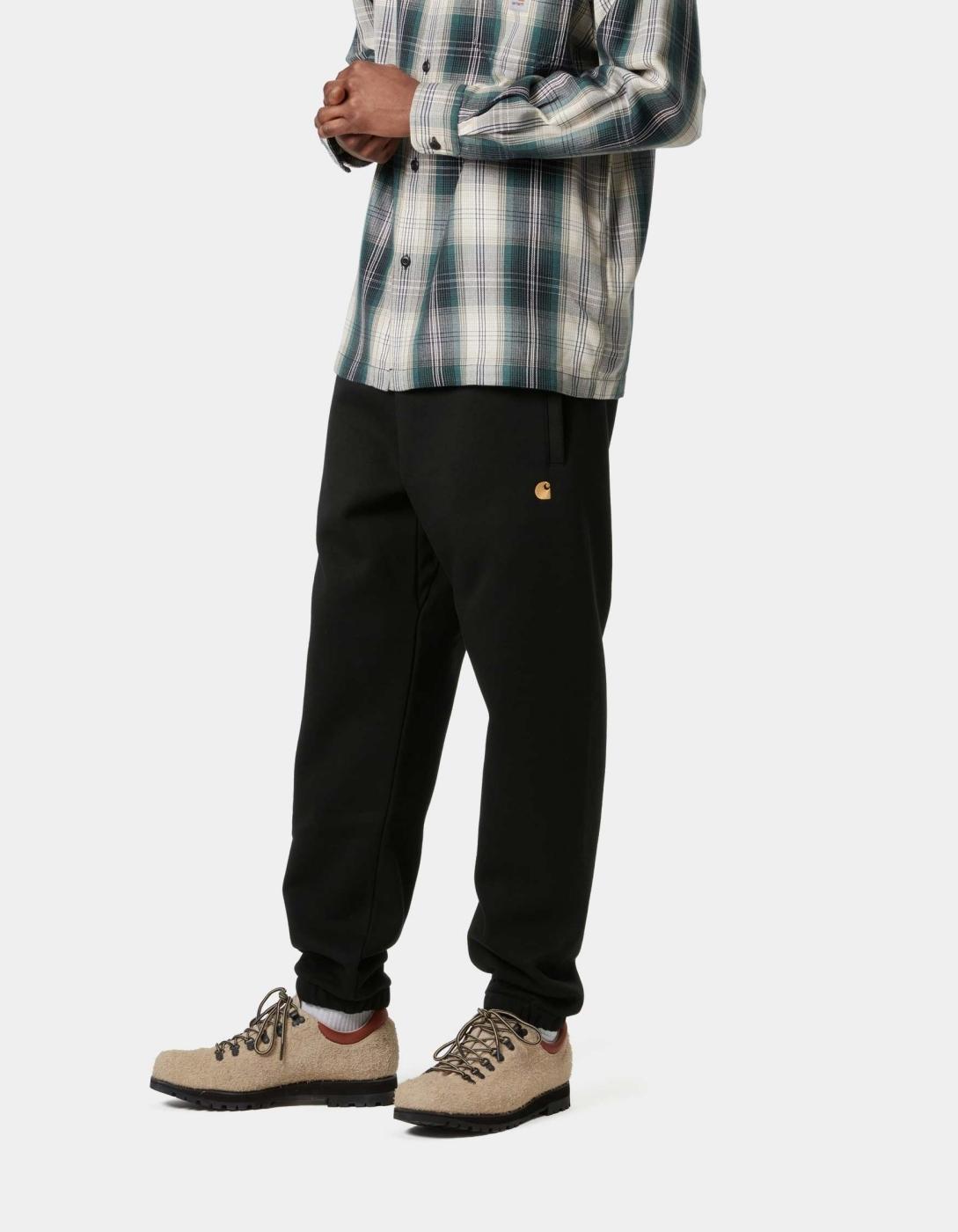Pantalón Chándal CARHARTT WIP CHASE SWEAT - Black / Gold