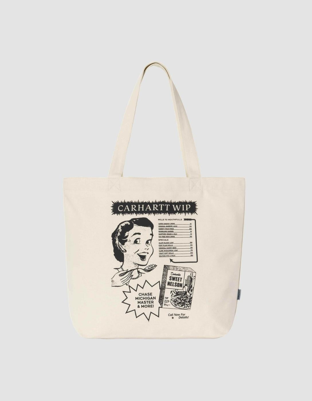 Bolso CARHARTT WIP CANVAS GRAPHIC TOTE - Natural