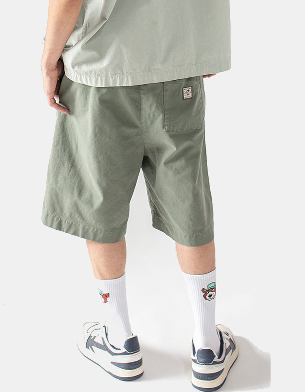 Bermuda KAOTIKO RELAXED CANVAS PINZAS - Slate