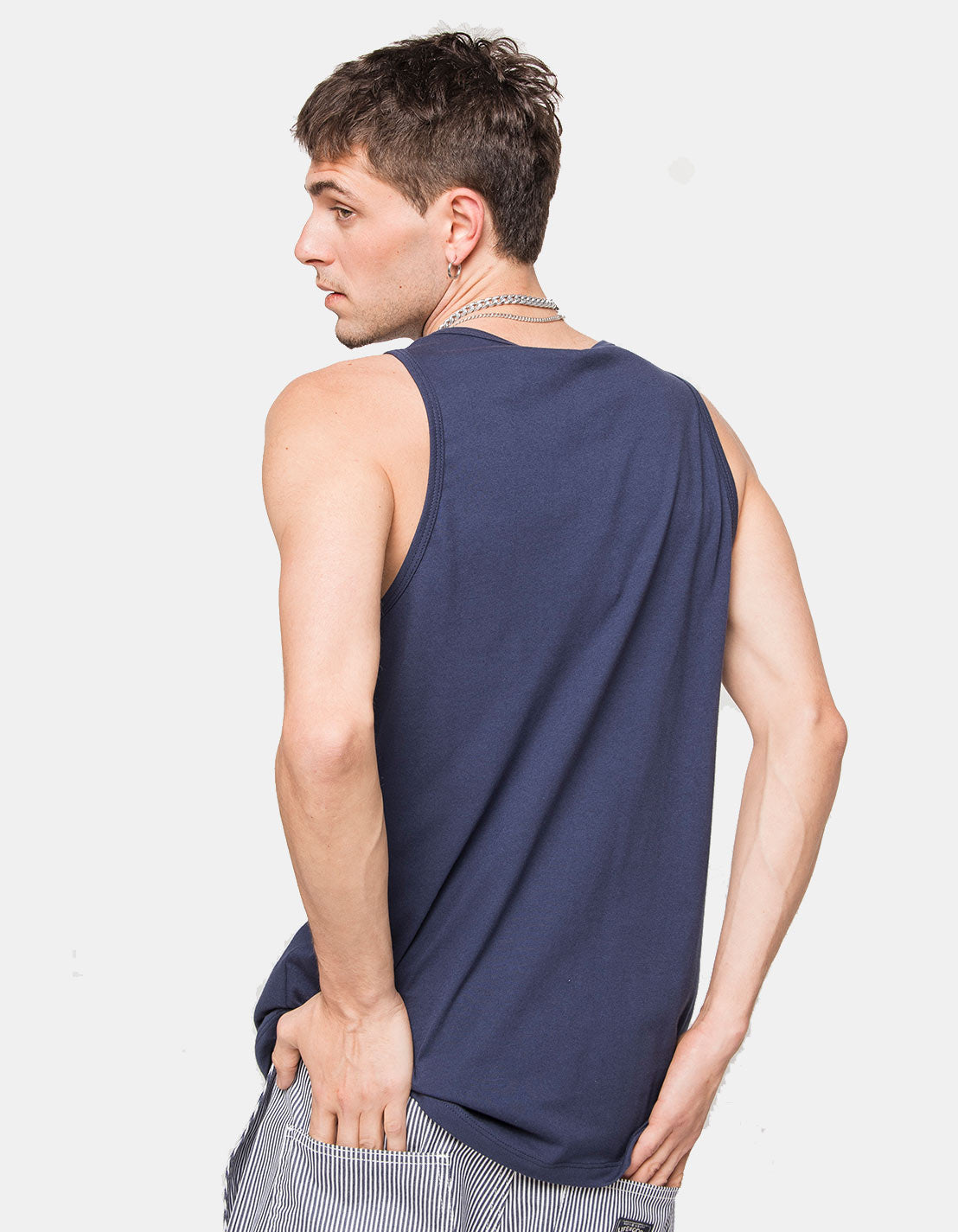 Camiseta Tirantes KAOTIKO PALMS - Navy