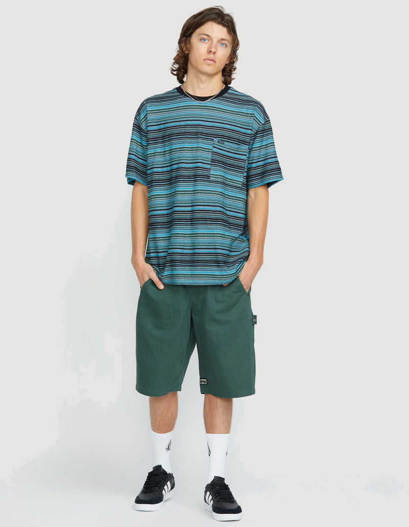 Camiseta VOLCOM SLIDE STONE - Dark Black Heather