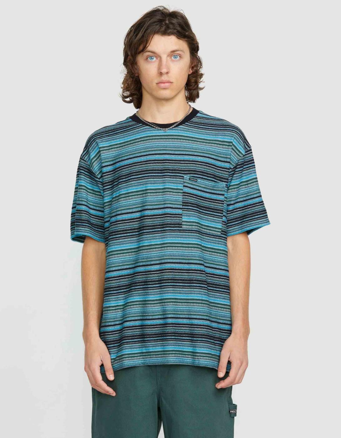 Camiseta VOLCOM SLIDE STONE - Dark Black Heather