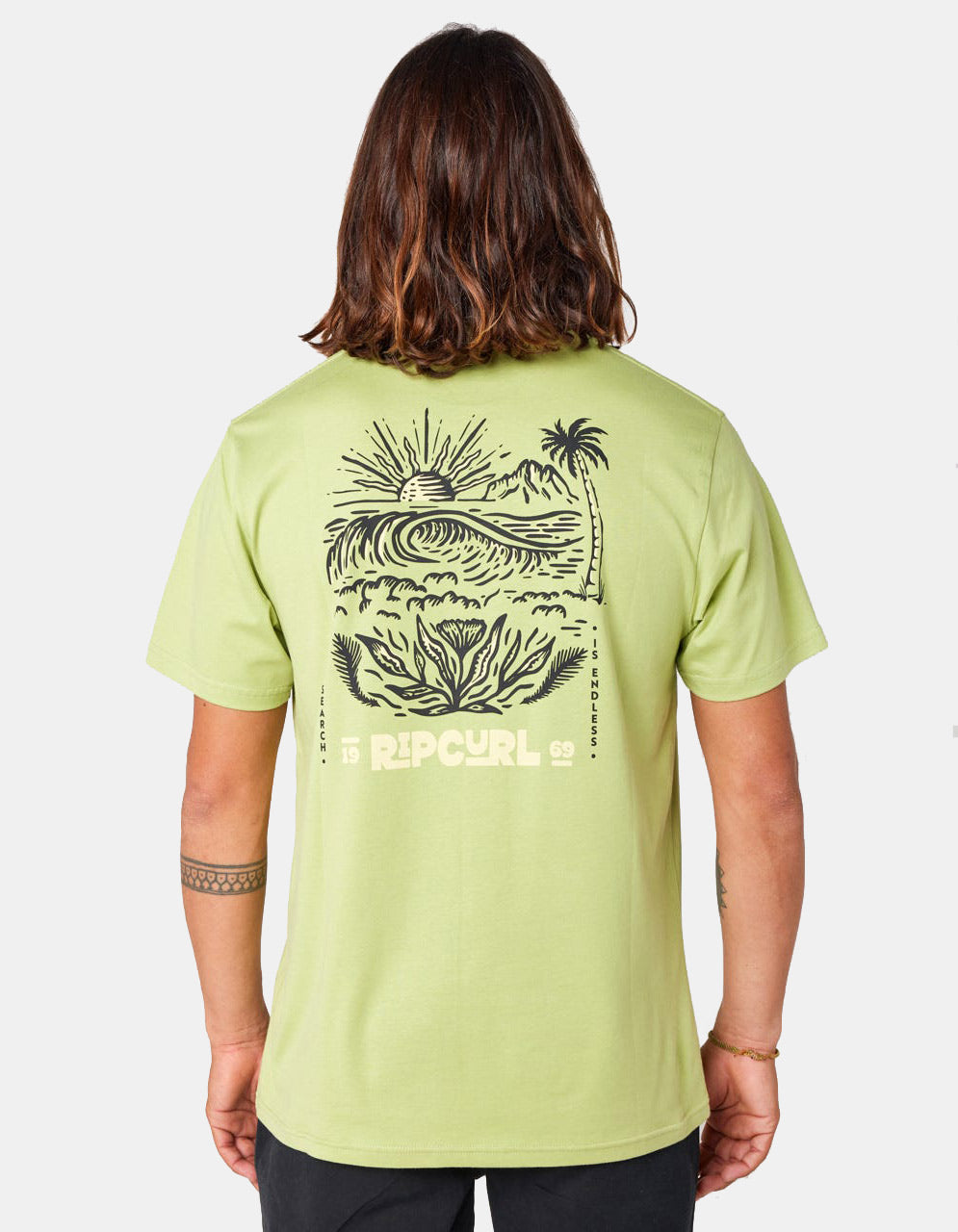 Camiseta RIP CURL PARADISE LAND - Light Khaki