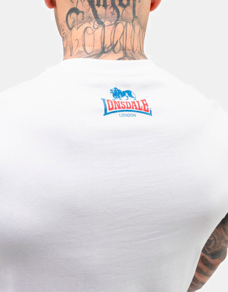 Camiseta LONSDALE CRUGMEER - White/Red/Blue
