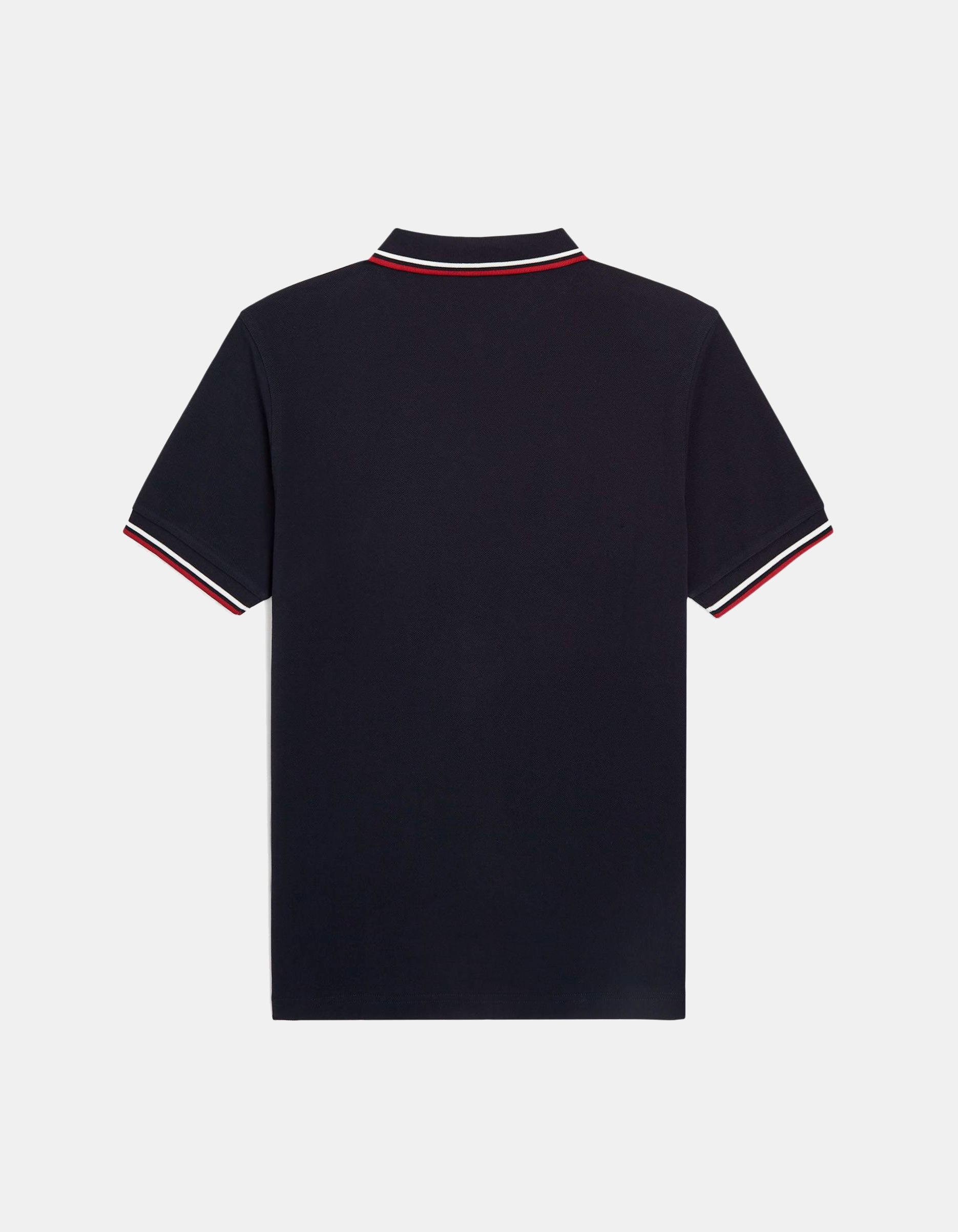 Polo FRED PERRY M3600 - Navy/Snow White/Burnt Red