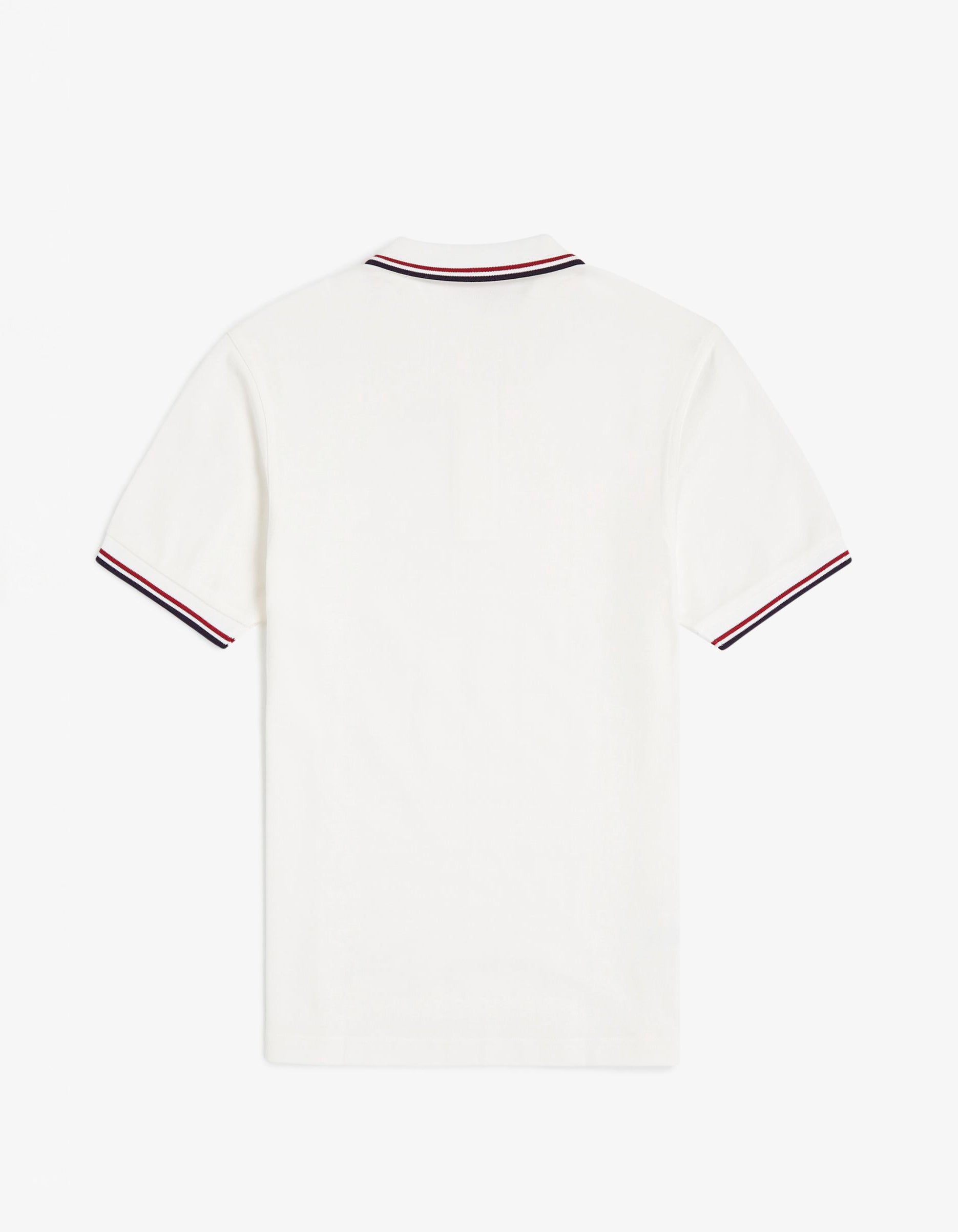 Polo FRED PERRY M3600 - Snow White/Burnt Red/Navy