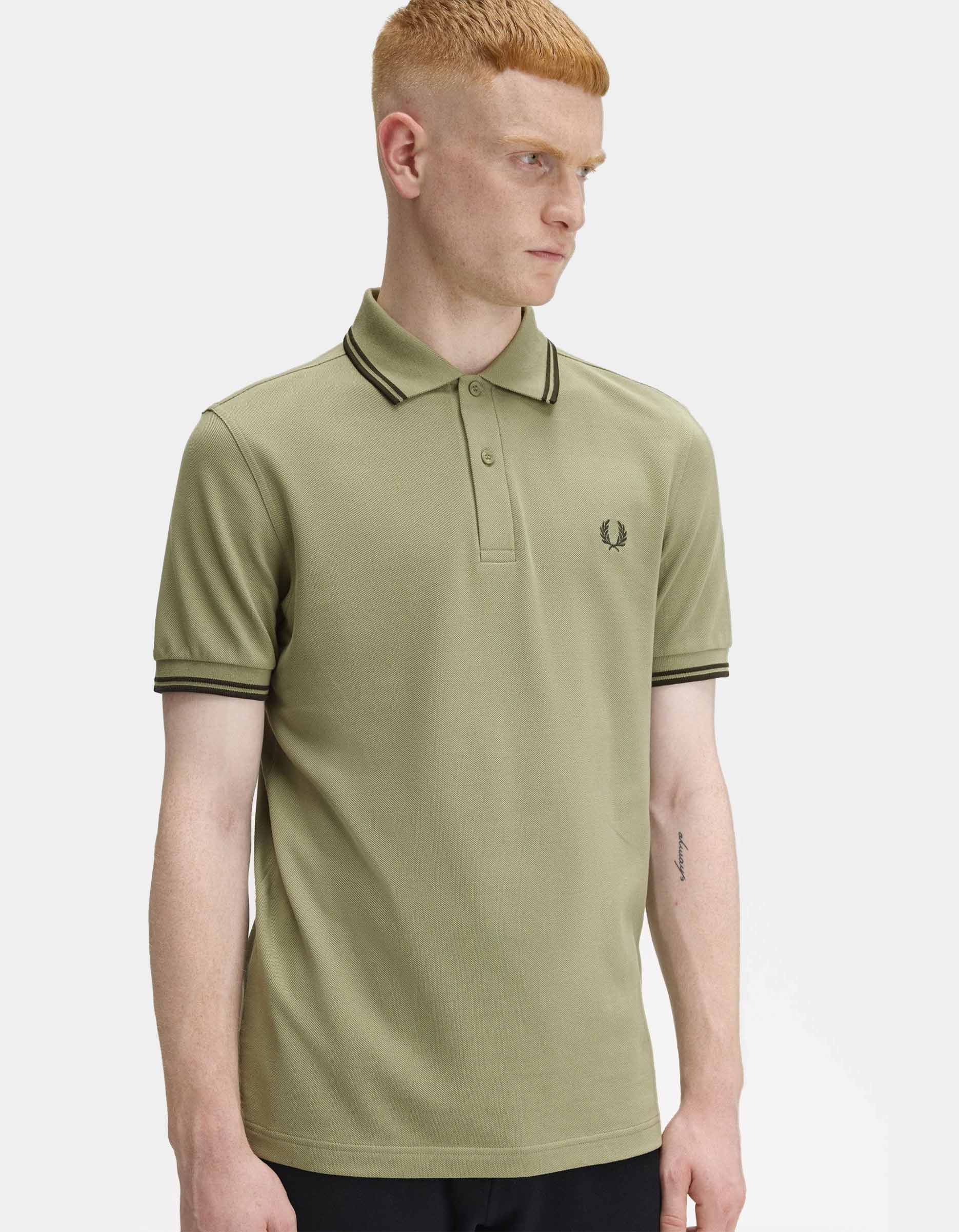 Polo FRED PERRY M3600 - Olive Mint