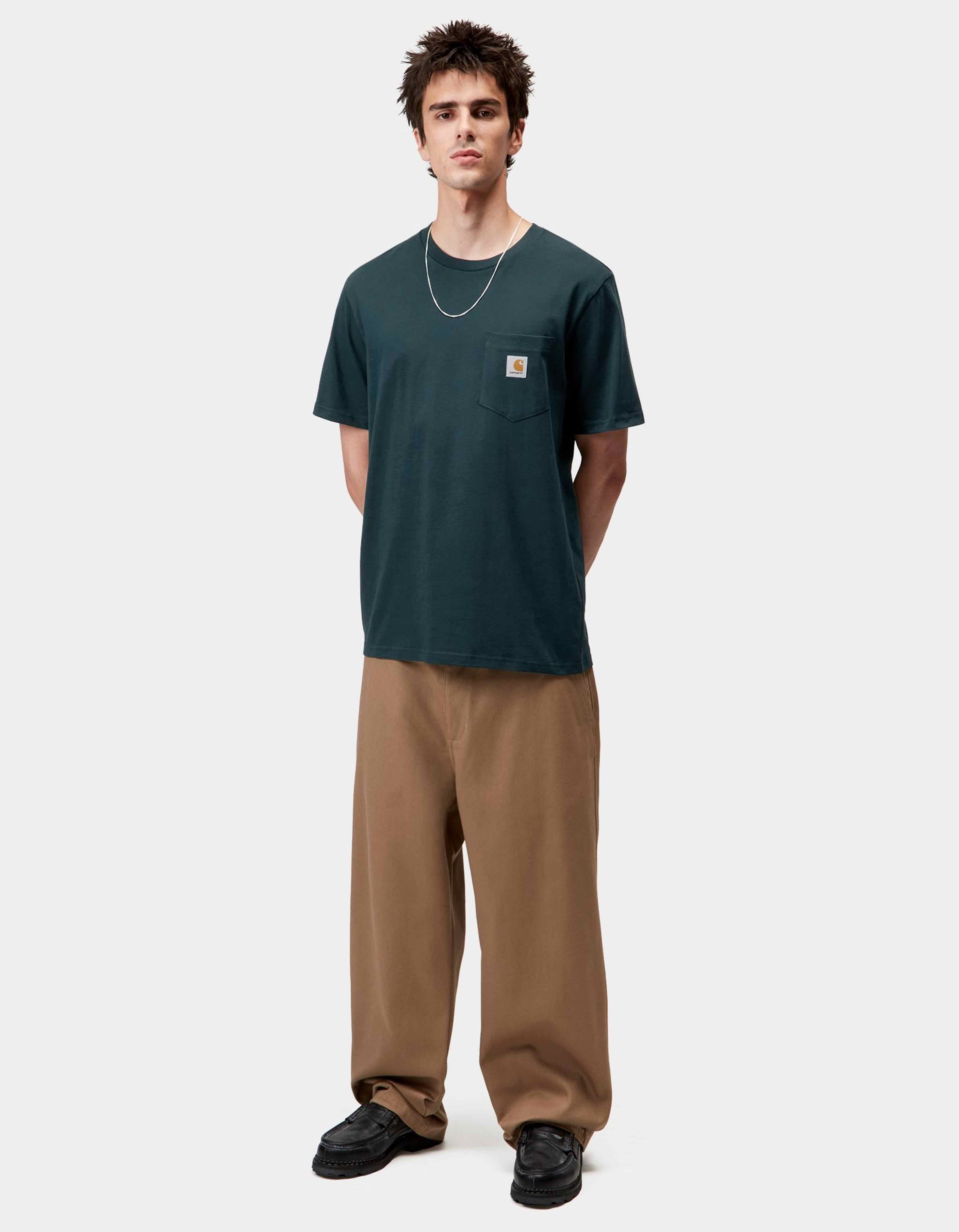 Camiseta CARHARTT WIP POCKET - Deep Lagoon