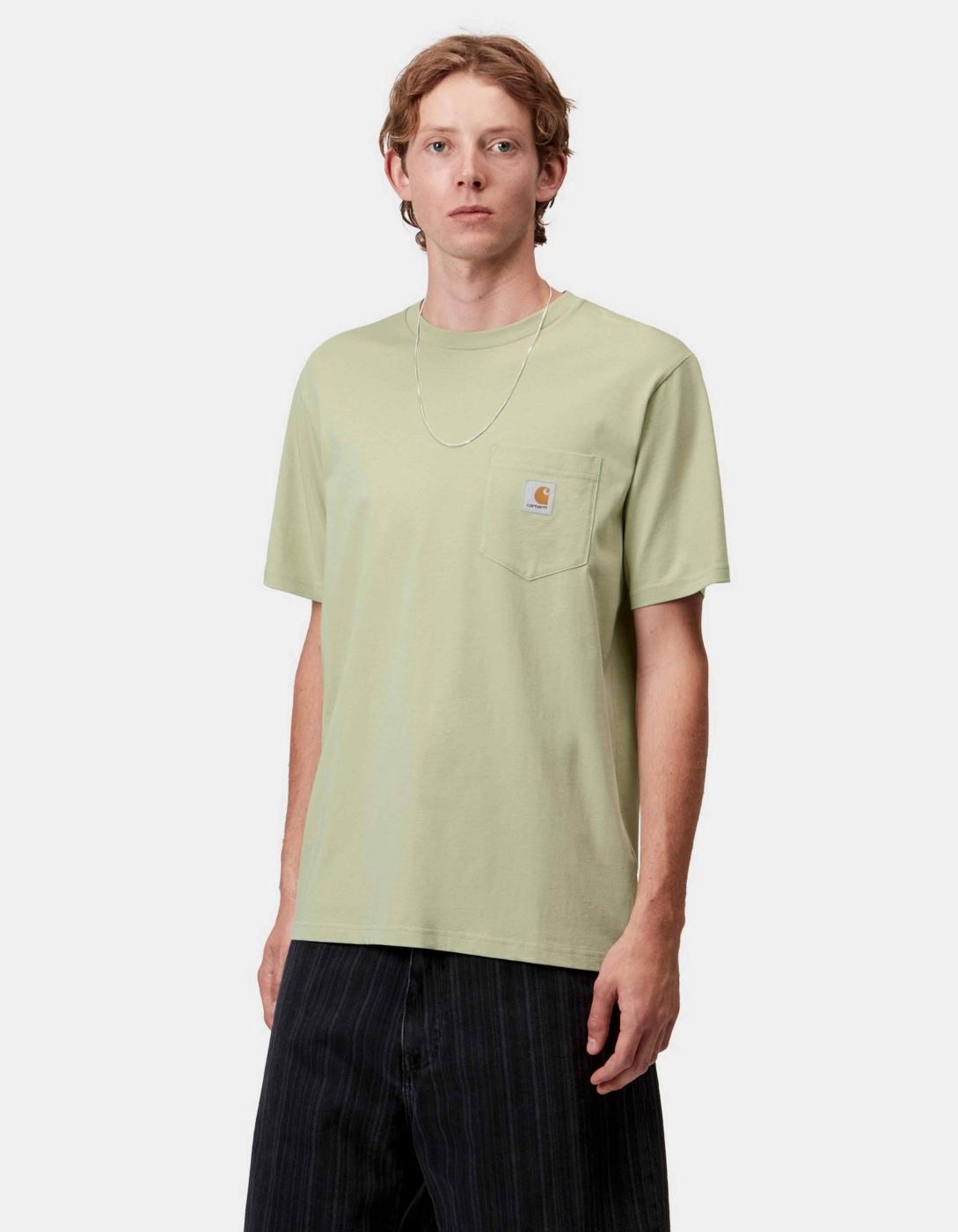 Camiseta CARHARTT WIP POCKET - Pale Olive