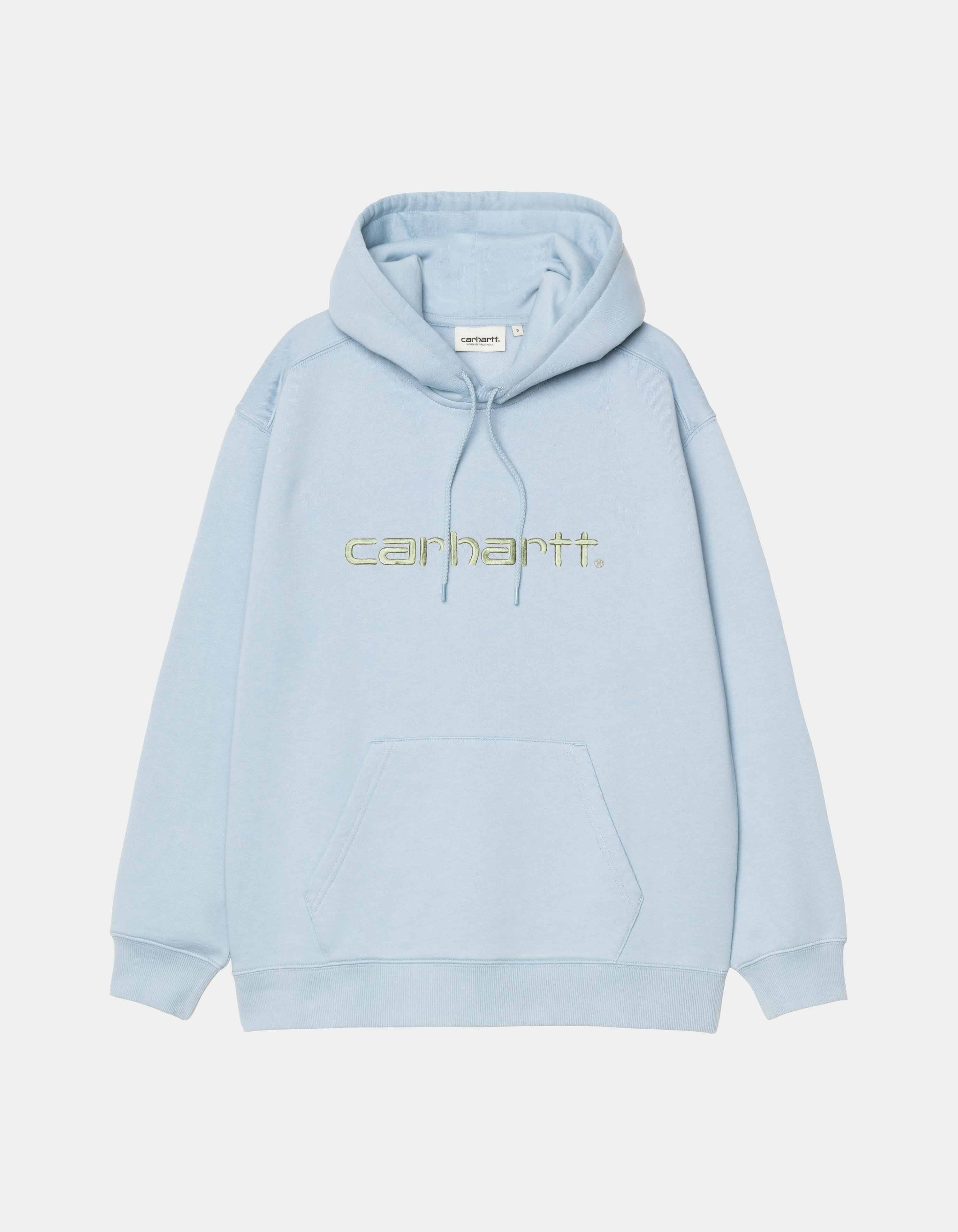 Sudadera W' CARHARTT WIP HOODED CARHARTT- Blue Fog / Pale