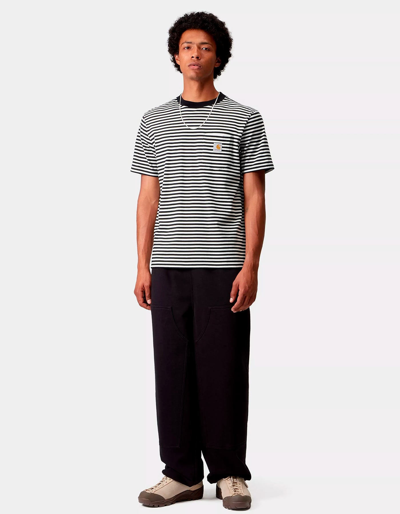 Camiseta CARHARTT WIP VERNER POCKET - Black / Wax
