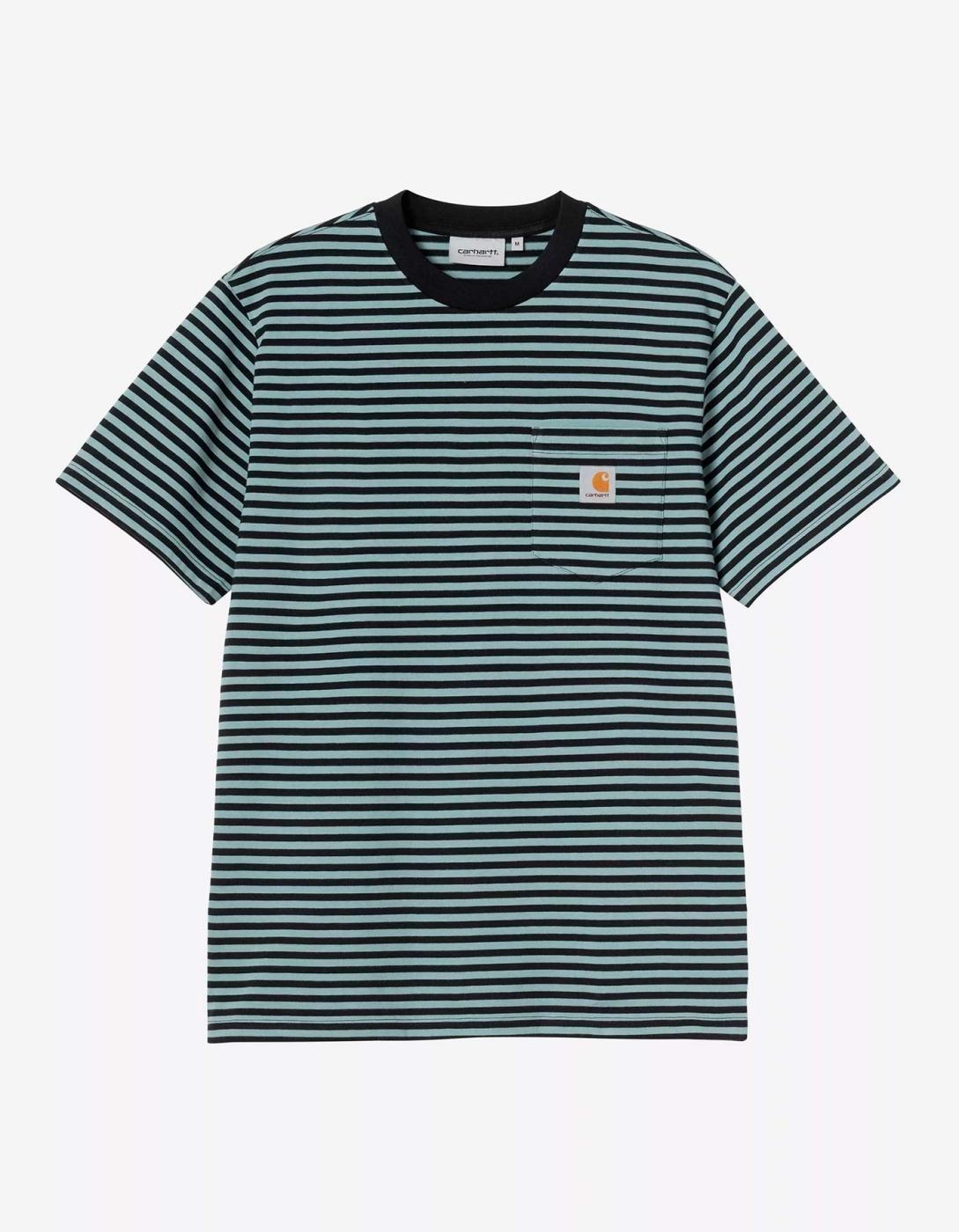 Camiseta CARHARTT WIP VERNER POCKET - Black / Citadel