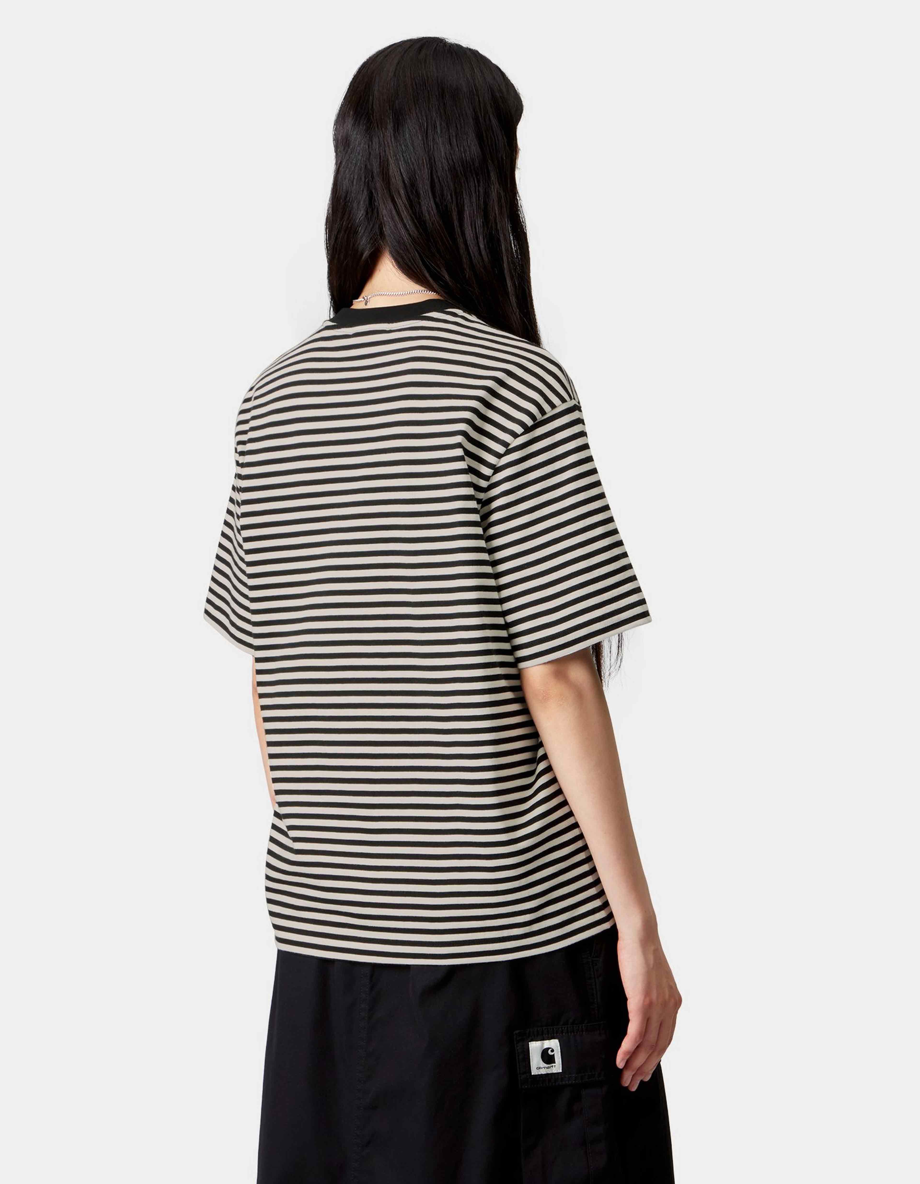 Camiseta W' CARHARTT WIP VERNER - Black / Wax