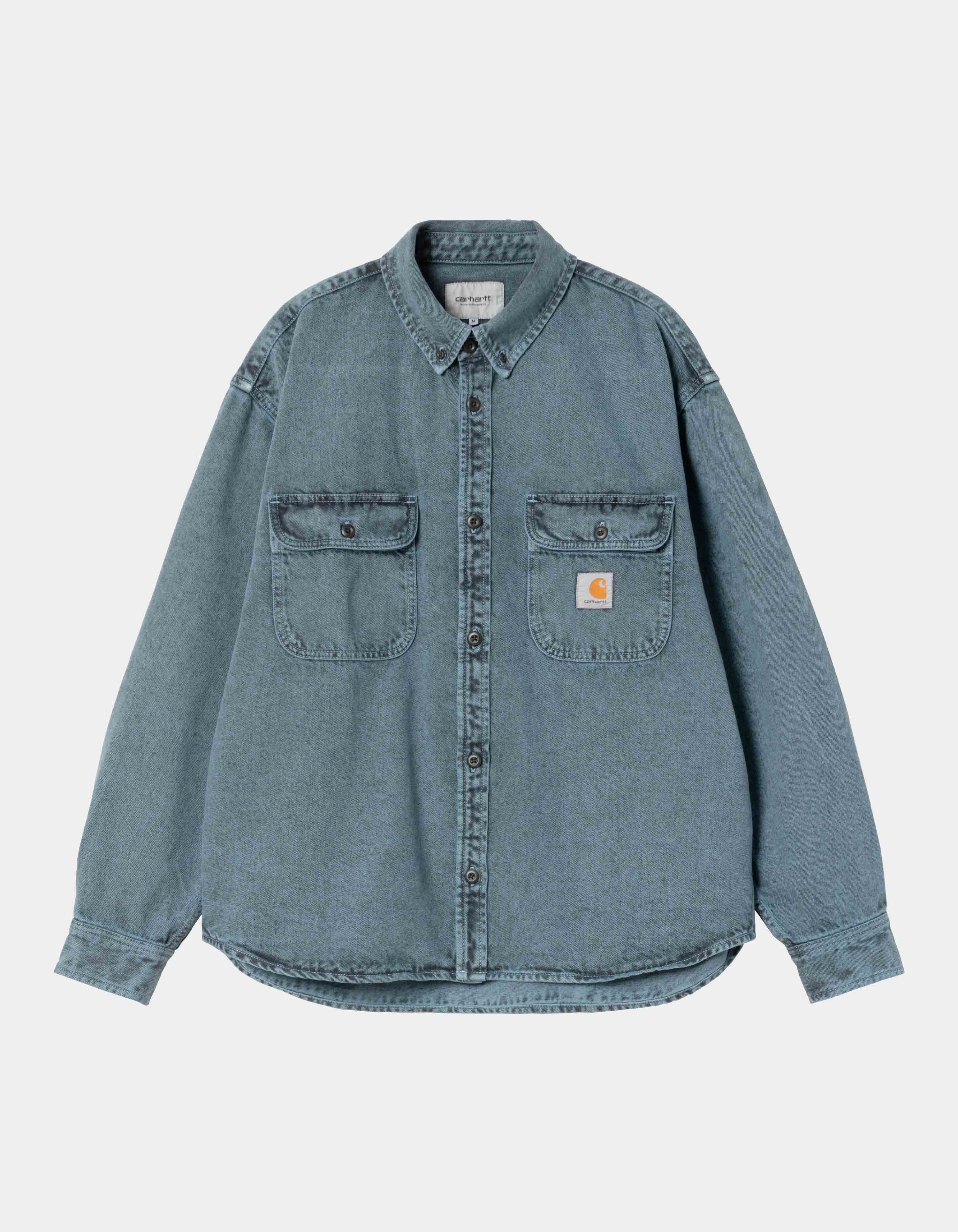 Camisa CARHARTT WIP TIGAN - Black / Blue Fog