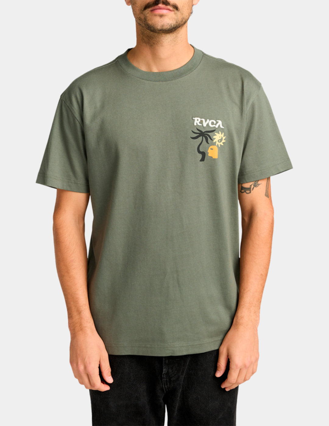 Camiseta RVCA DEEP THINK - Sage Leaf