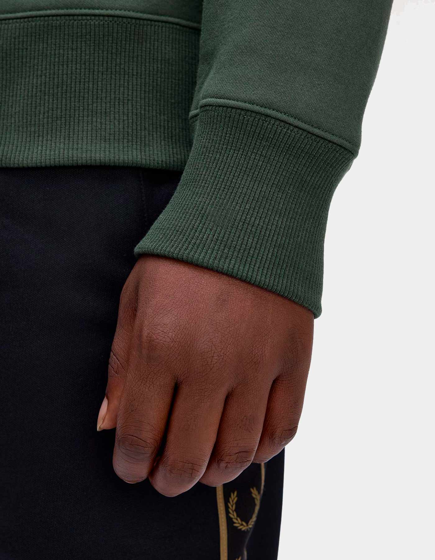 Sudadera Crew FRED PERRY M4727 - Laurel Wreath Green