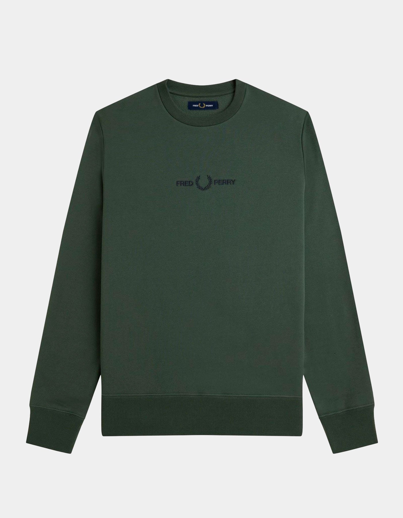 Sudadera Crew FRED PERRY M4727 - Laurel Wreath Green