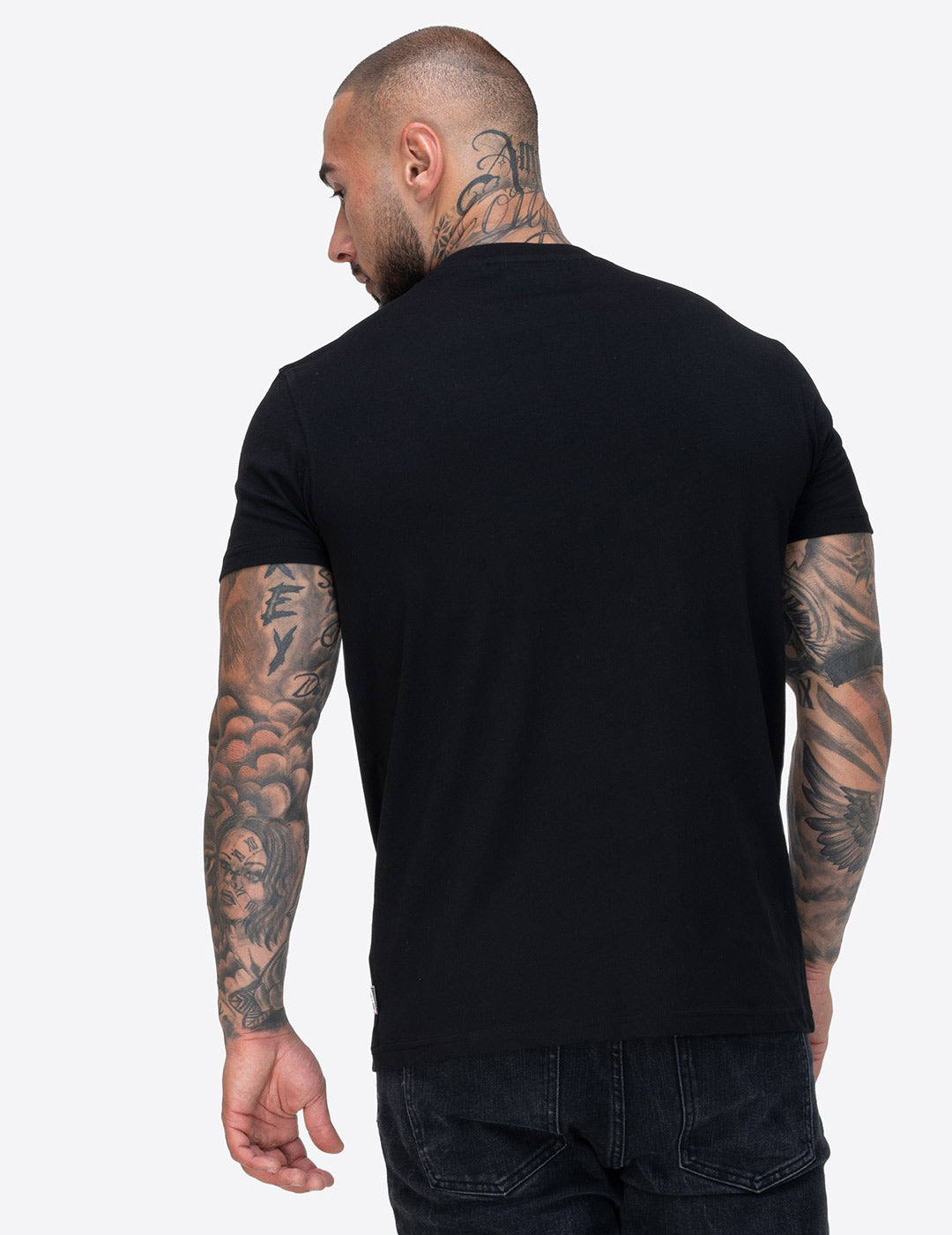 Camiseta LONSDALE STALYBRIDGE - Black/Ecru
