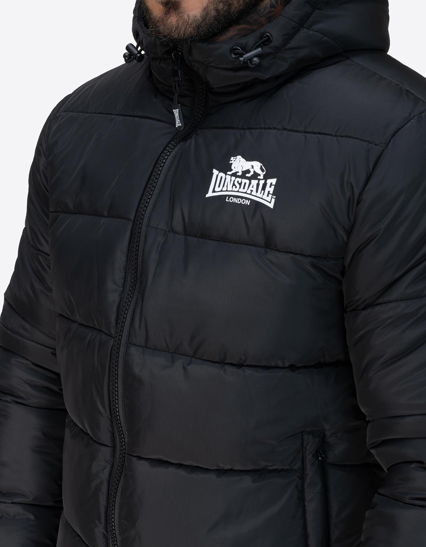 Cazadora LONSDALE TROVER - Black/White