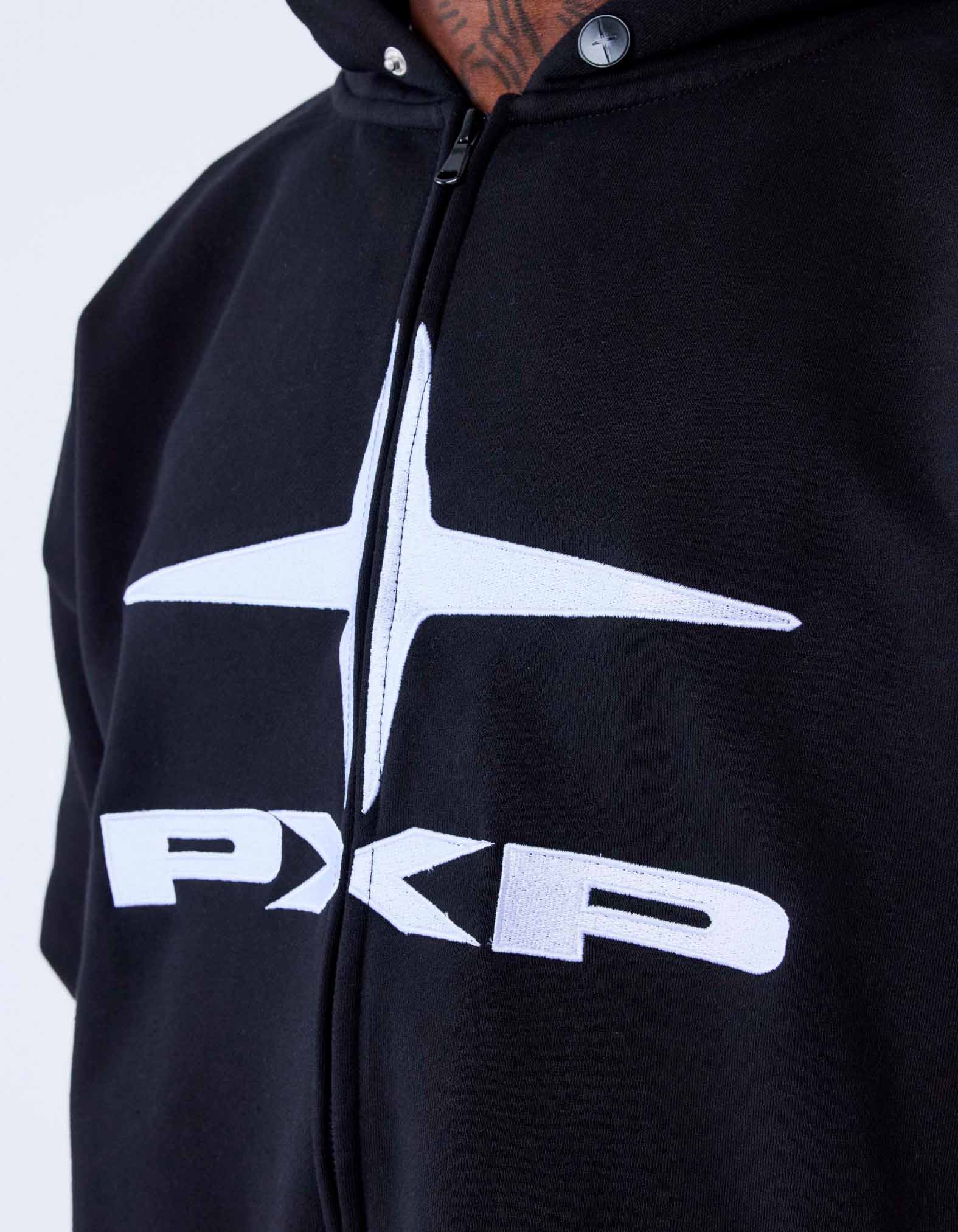 Sudadera Capucha Abierta PXP 2534000 - Negro