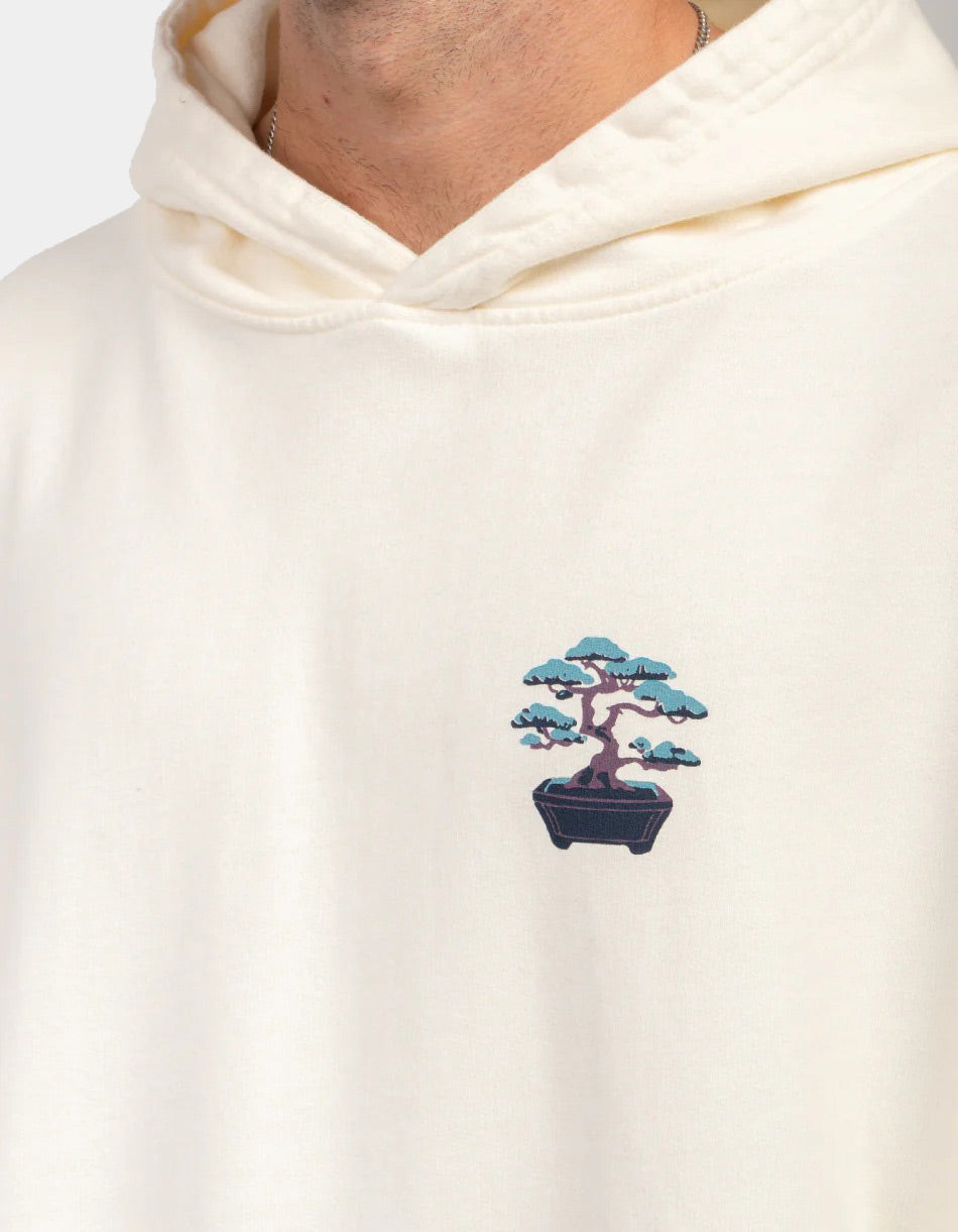 Sudadera Capucha KAOTIKO WASHED BONSAI - Ivory