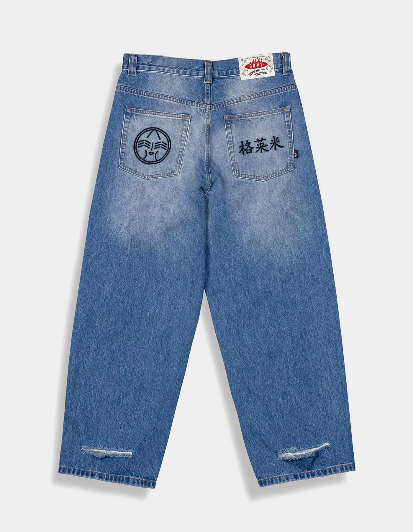 Pantalón GRIMEY ROYAL PAW BIG BOY DNM - Washed Blue