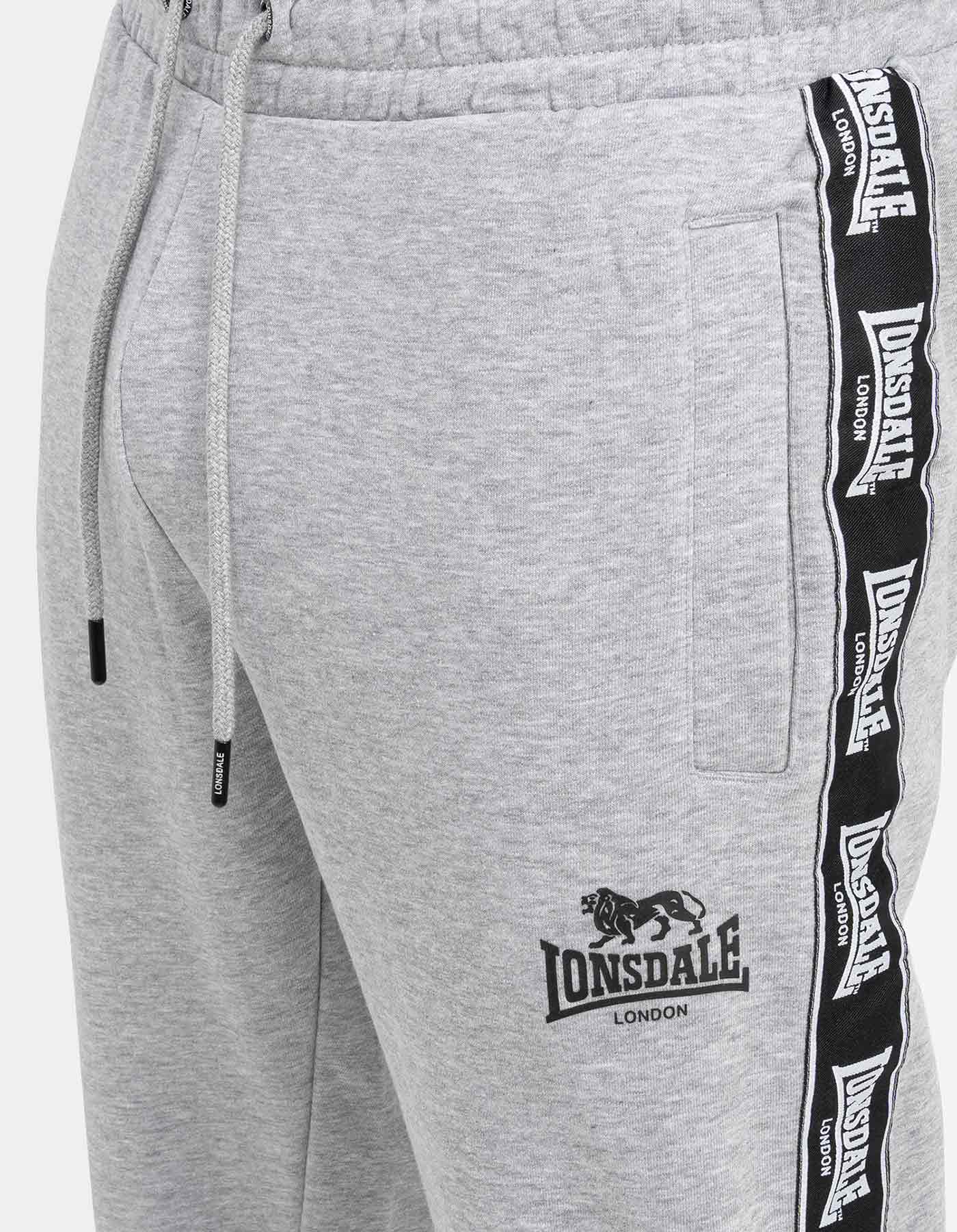 Pantalón Chándal LONSDALE GRUTNESS - Marl Grey/Black/White