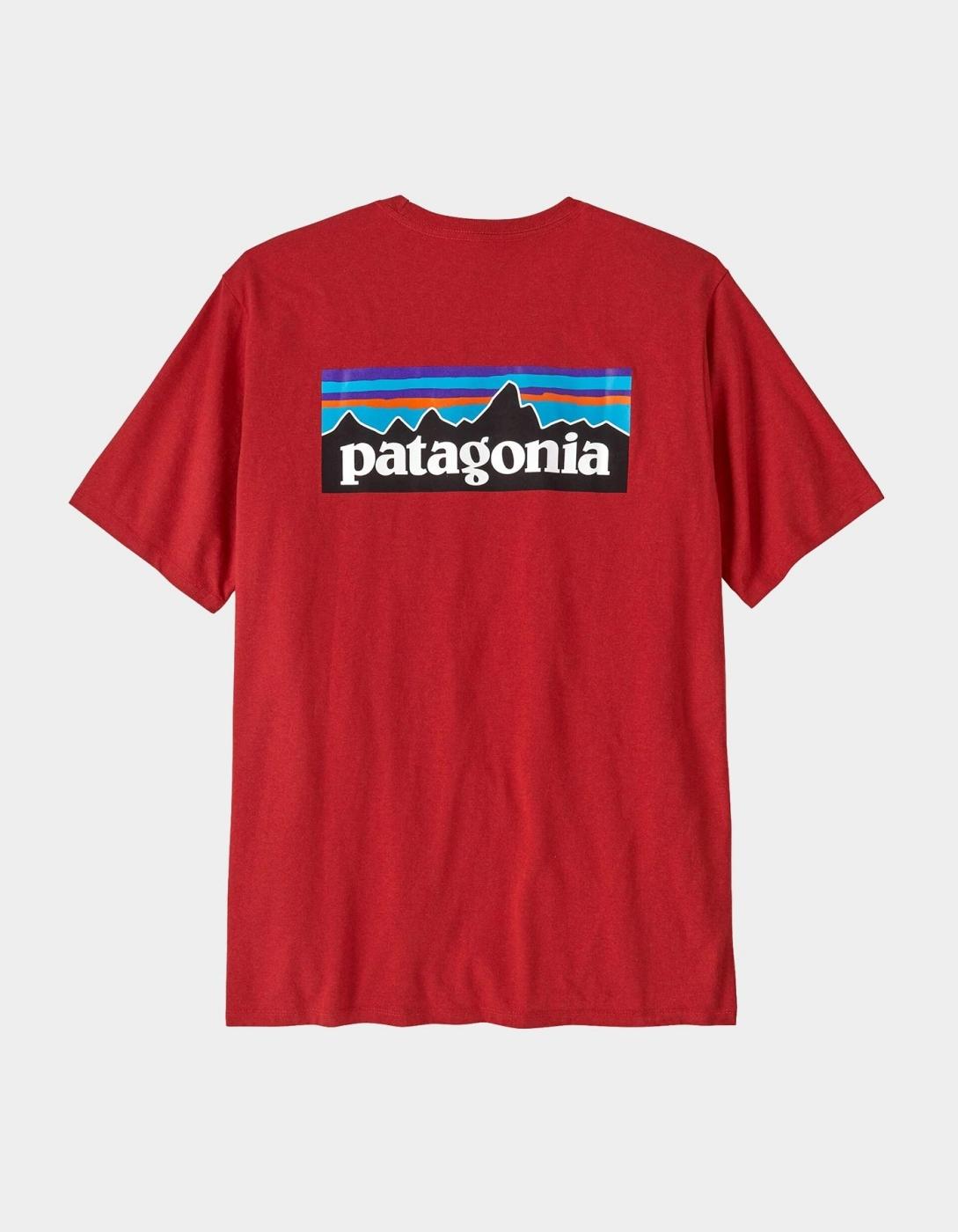 Camiseta PATAGONIA P-6 LOGO RESPONSIBILI - Amanita Red