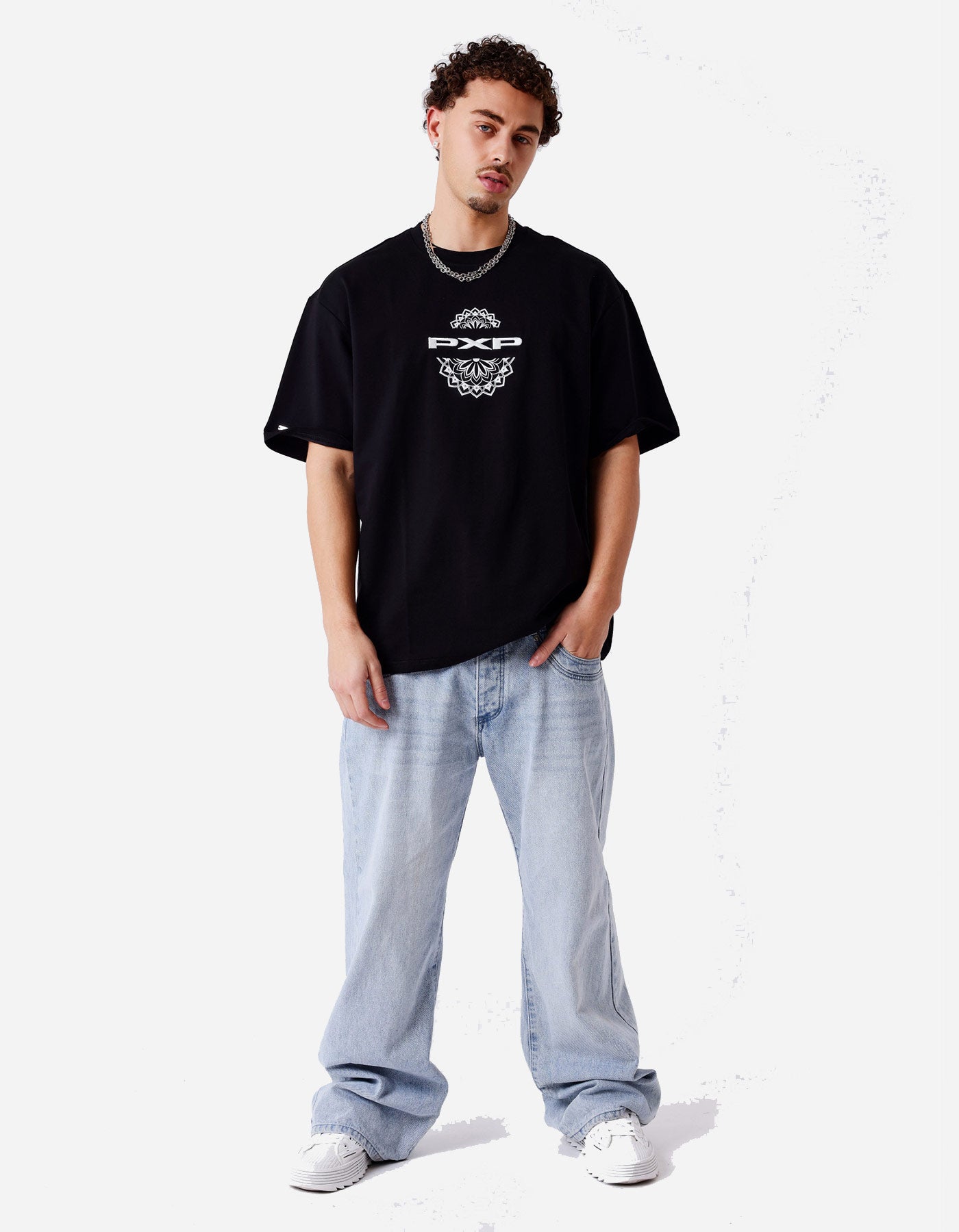 Camiseta PXP 2611115 - Negro/Blanco