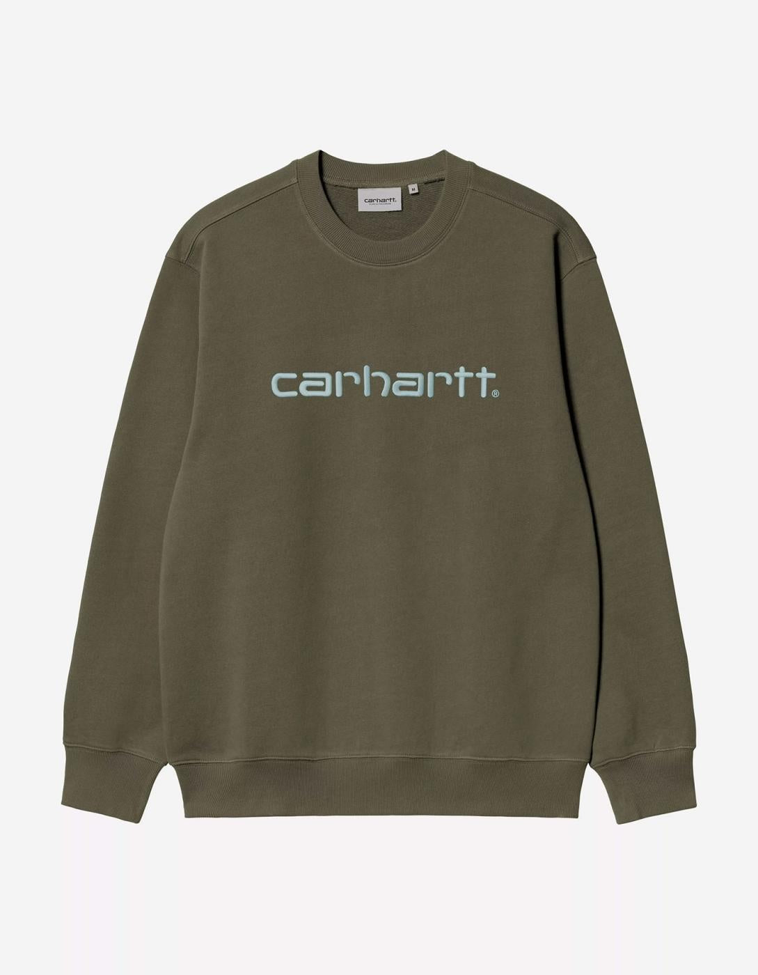 Sudadera Crew CARHARTT WIP SWEAT - Leaf / Tourmaline