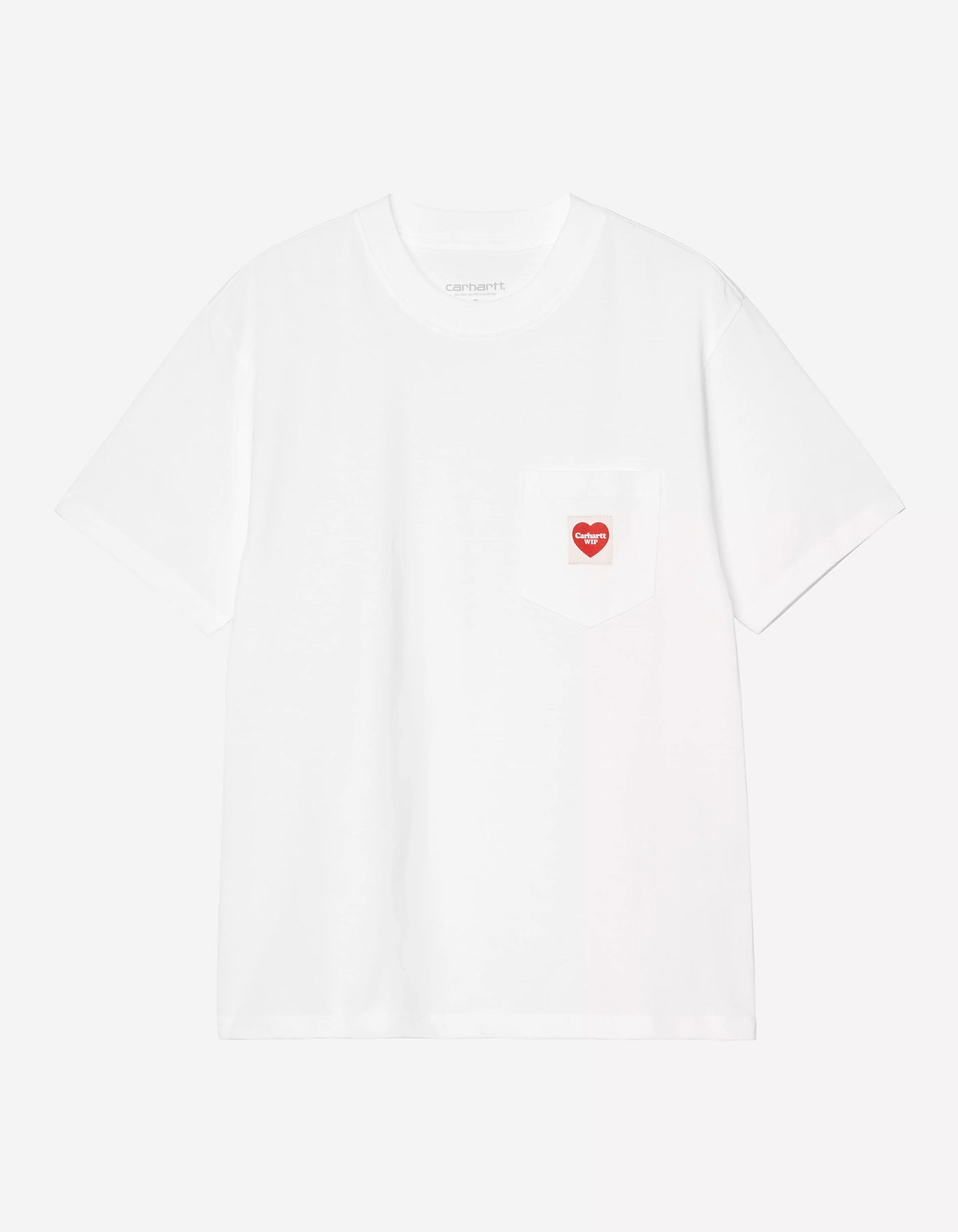 Camiseta W' CARHARTT WIP POCKET HEART- White / Red